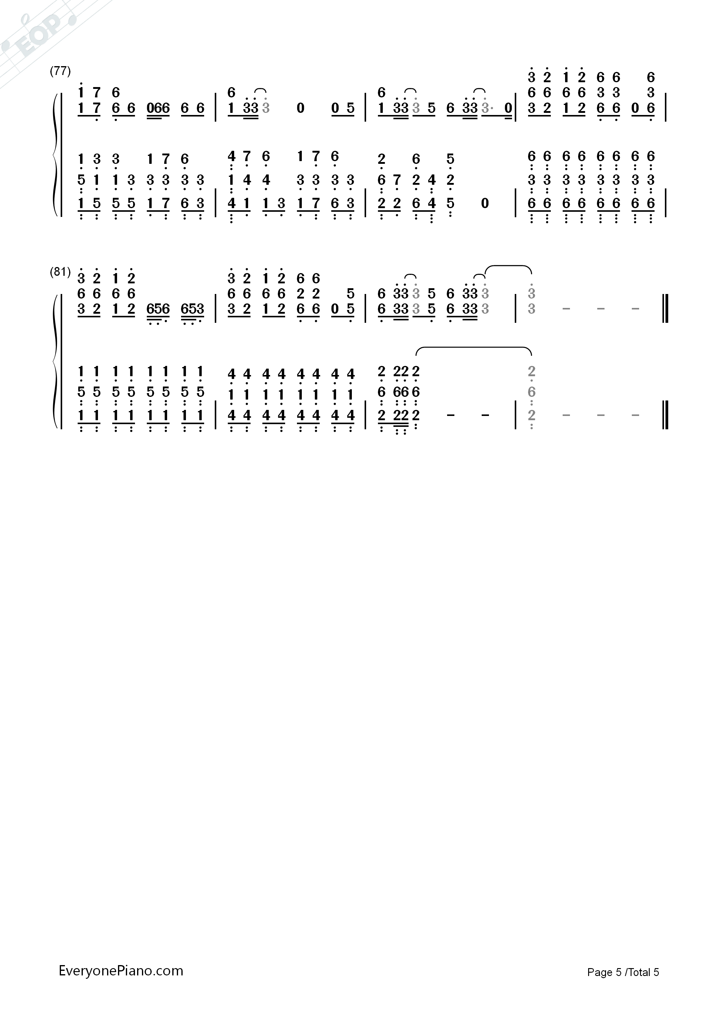 Centuries钢琴简谱_Fall_Out_Boy演唱