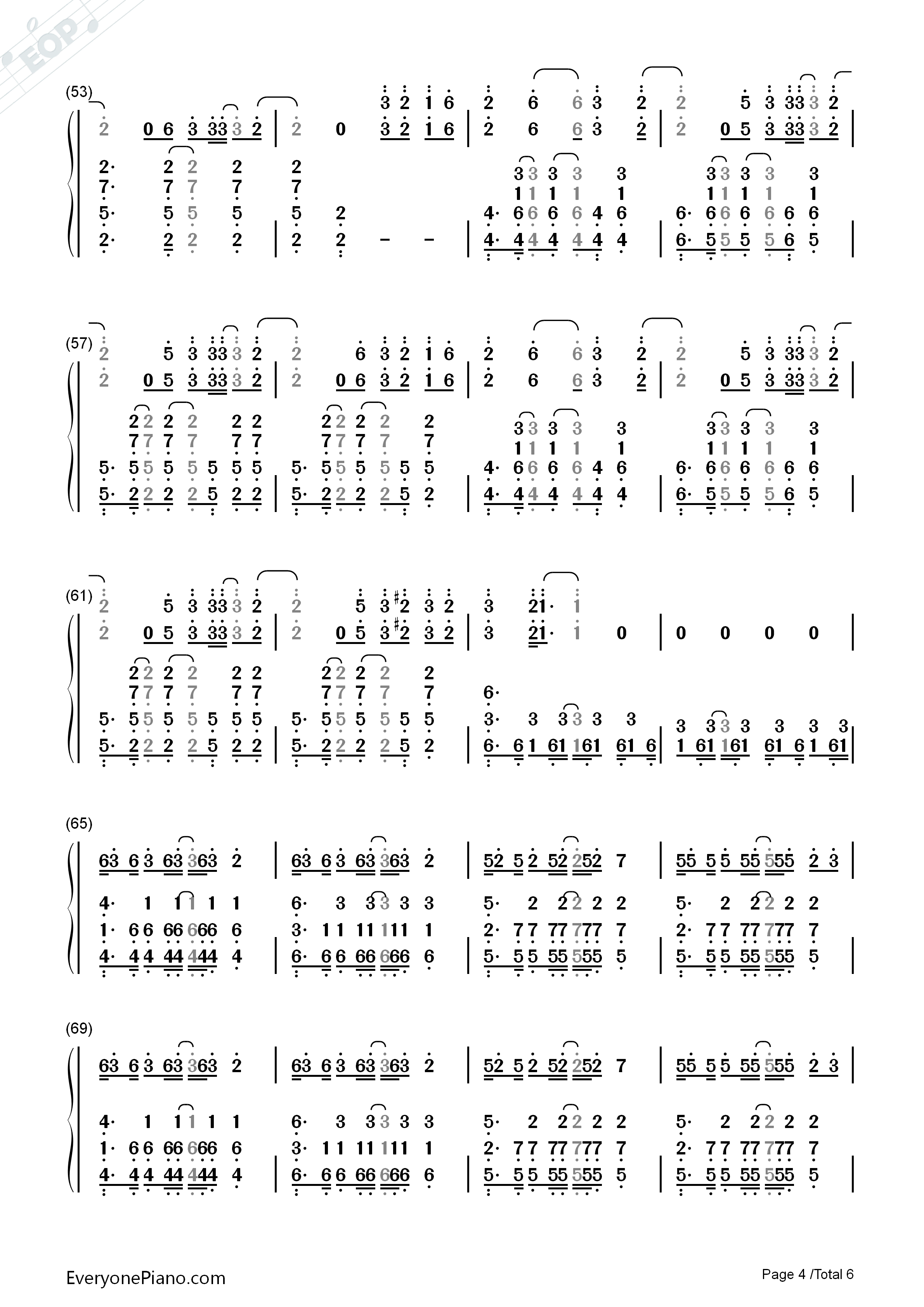 Blame钢琴简谱_Calvin_Harris_ft._John_Newman演唱