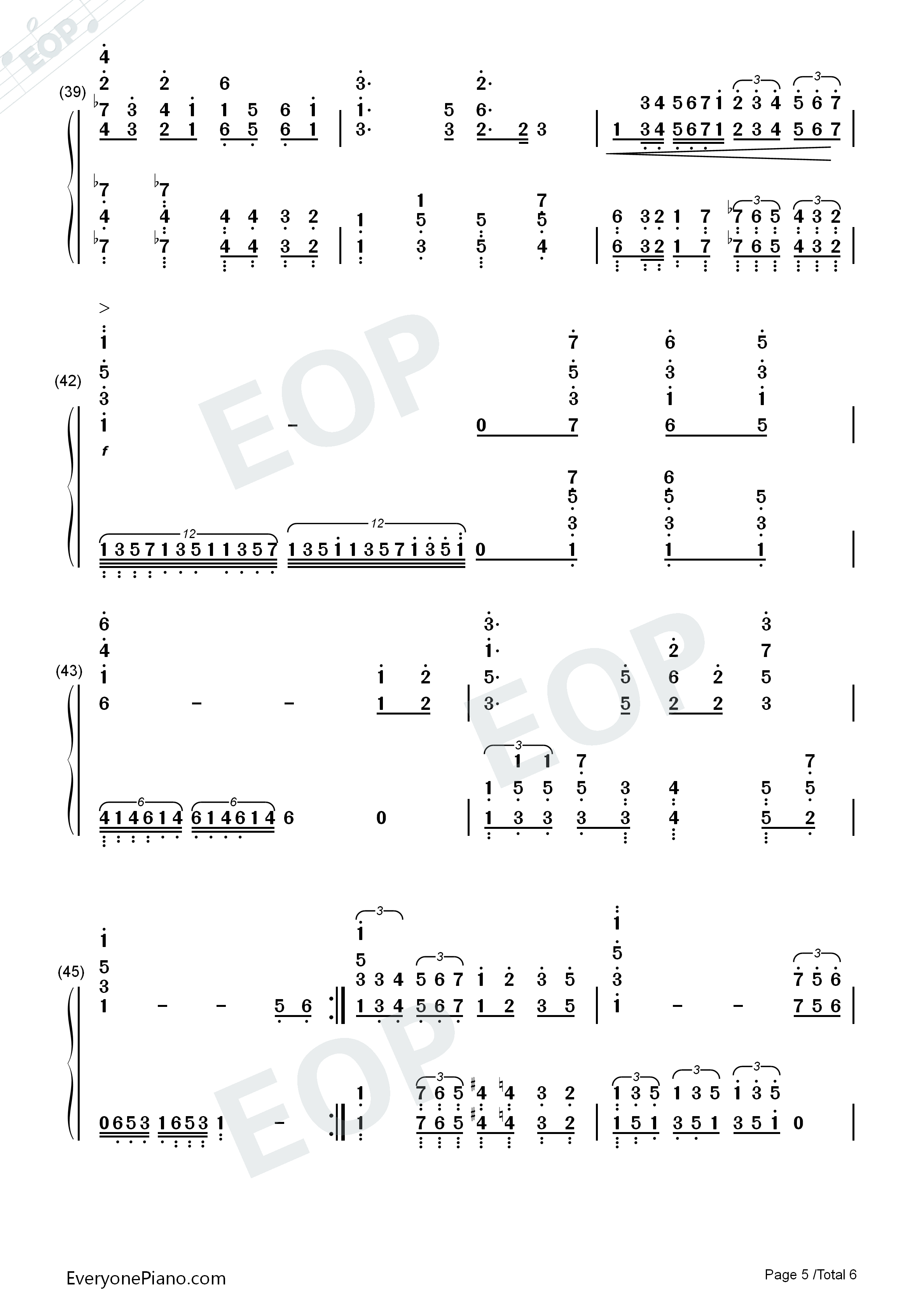 我爱你中国钢琴简谱_叶佩英演唱