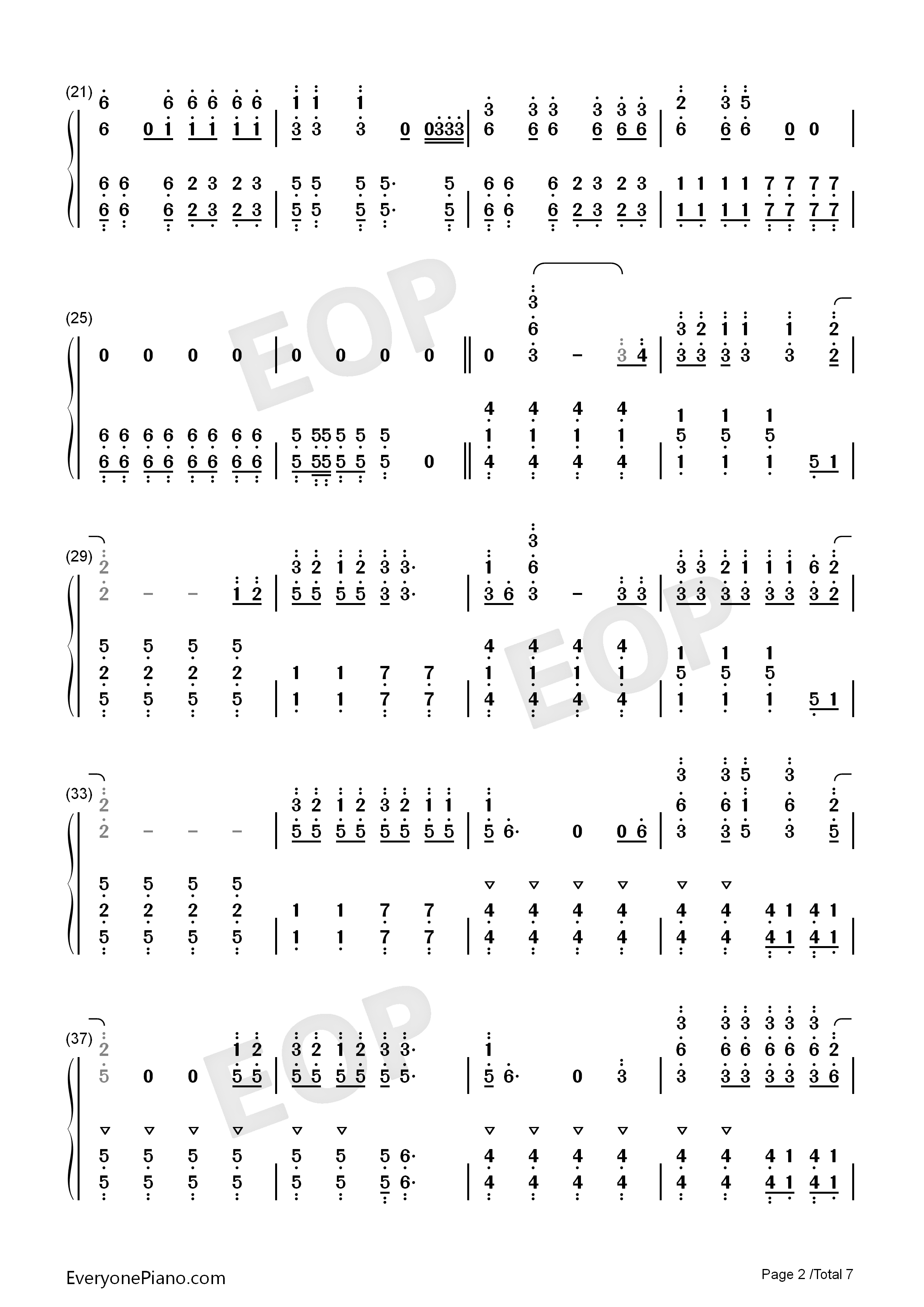 Misery_Business钢琴简谱_Paramore演唱