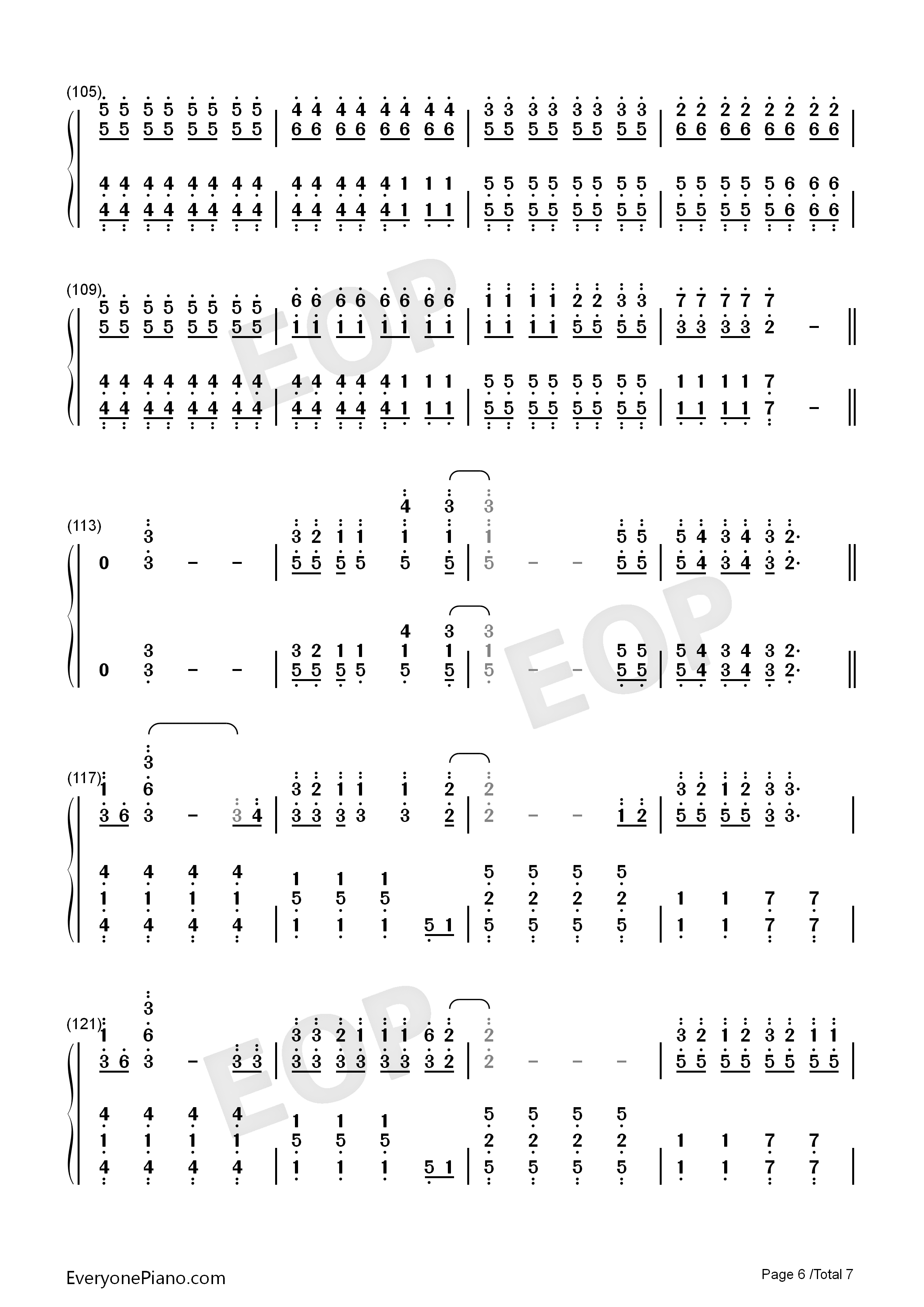 Misery_Business钢琴简谱_Paramore演唱