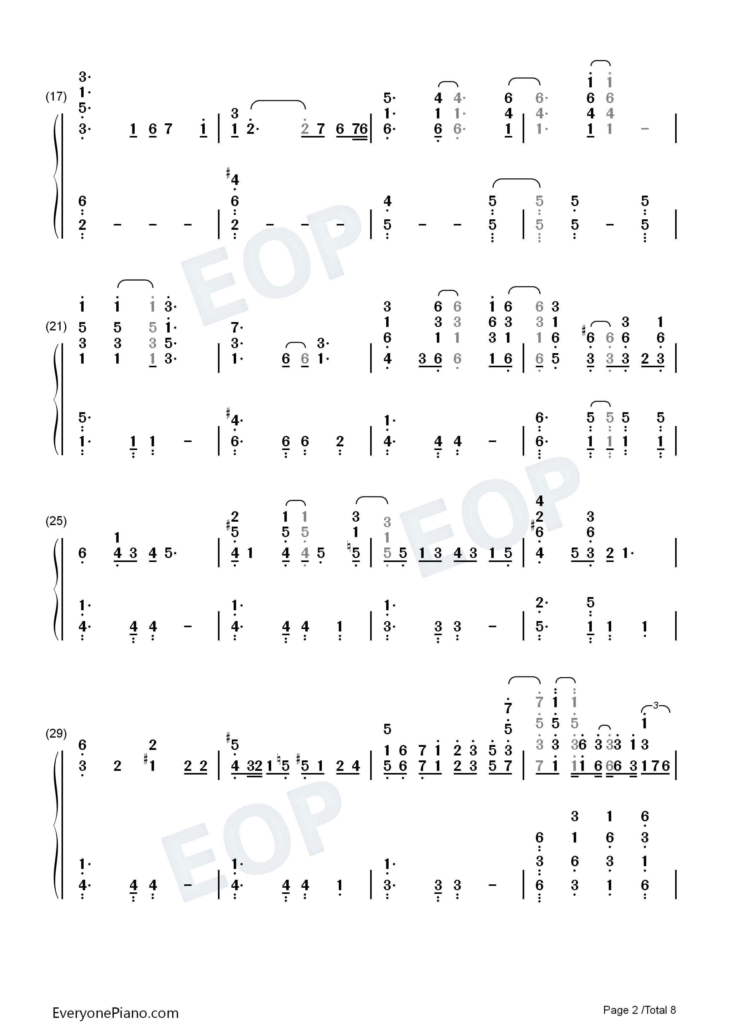 Just_the_Way_You_Are钢琴简谱_Billy_Joel演唱