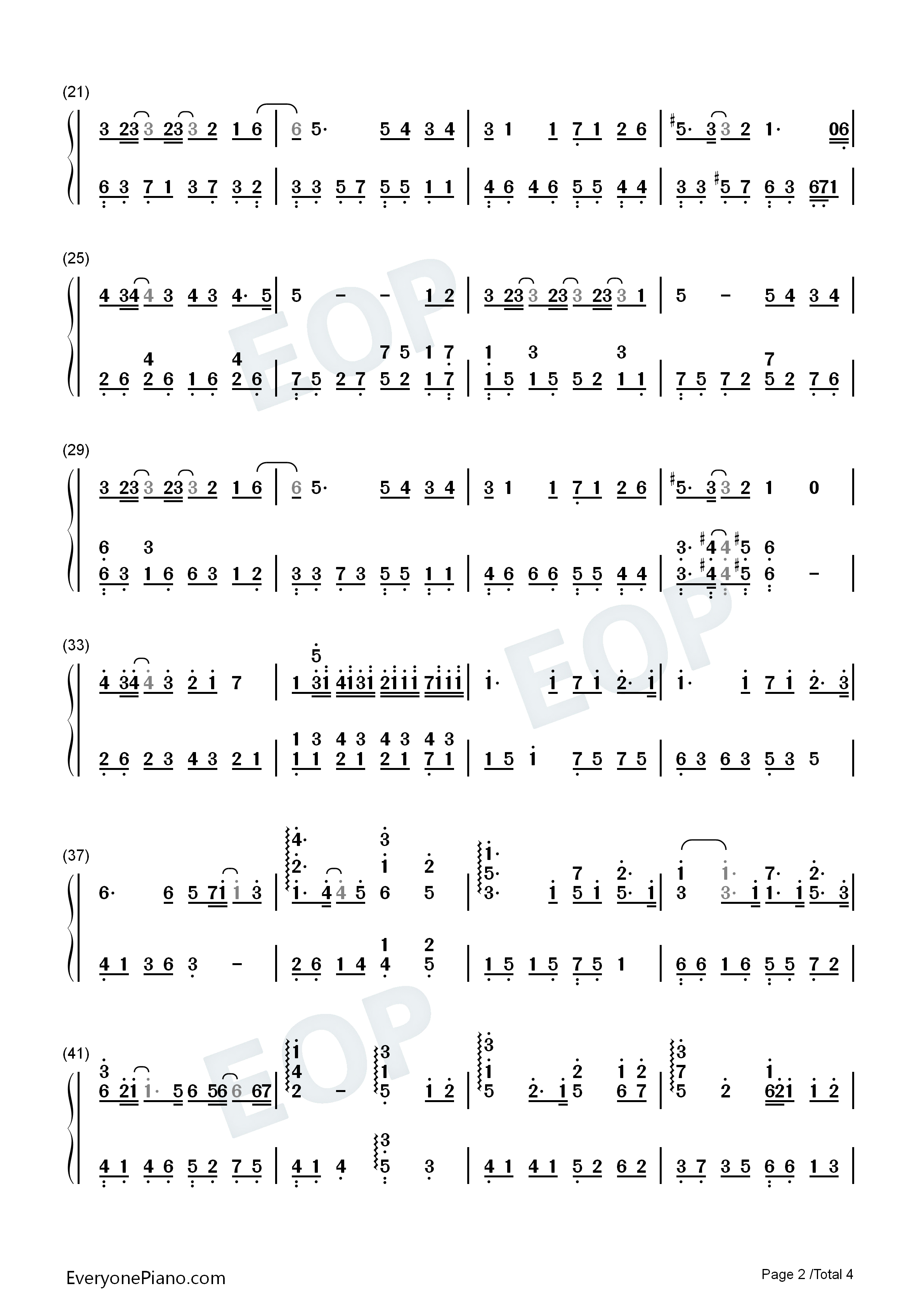 爱你没错钢琴简谱_张信哲演唱