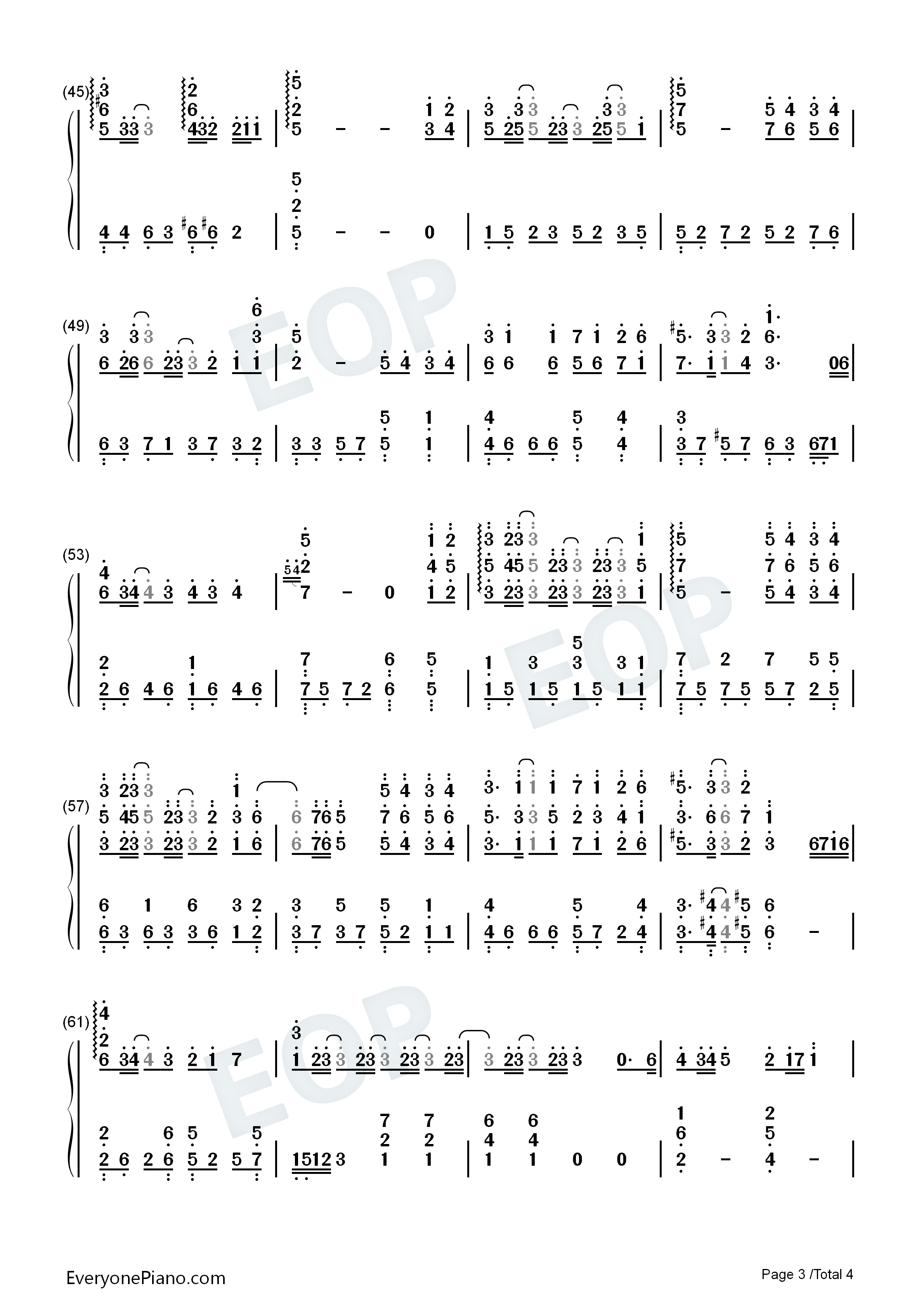 爱你没错钢琴简谱_张信哲演唱