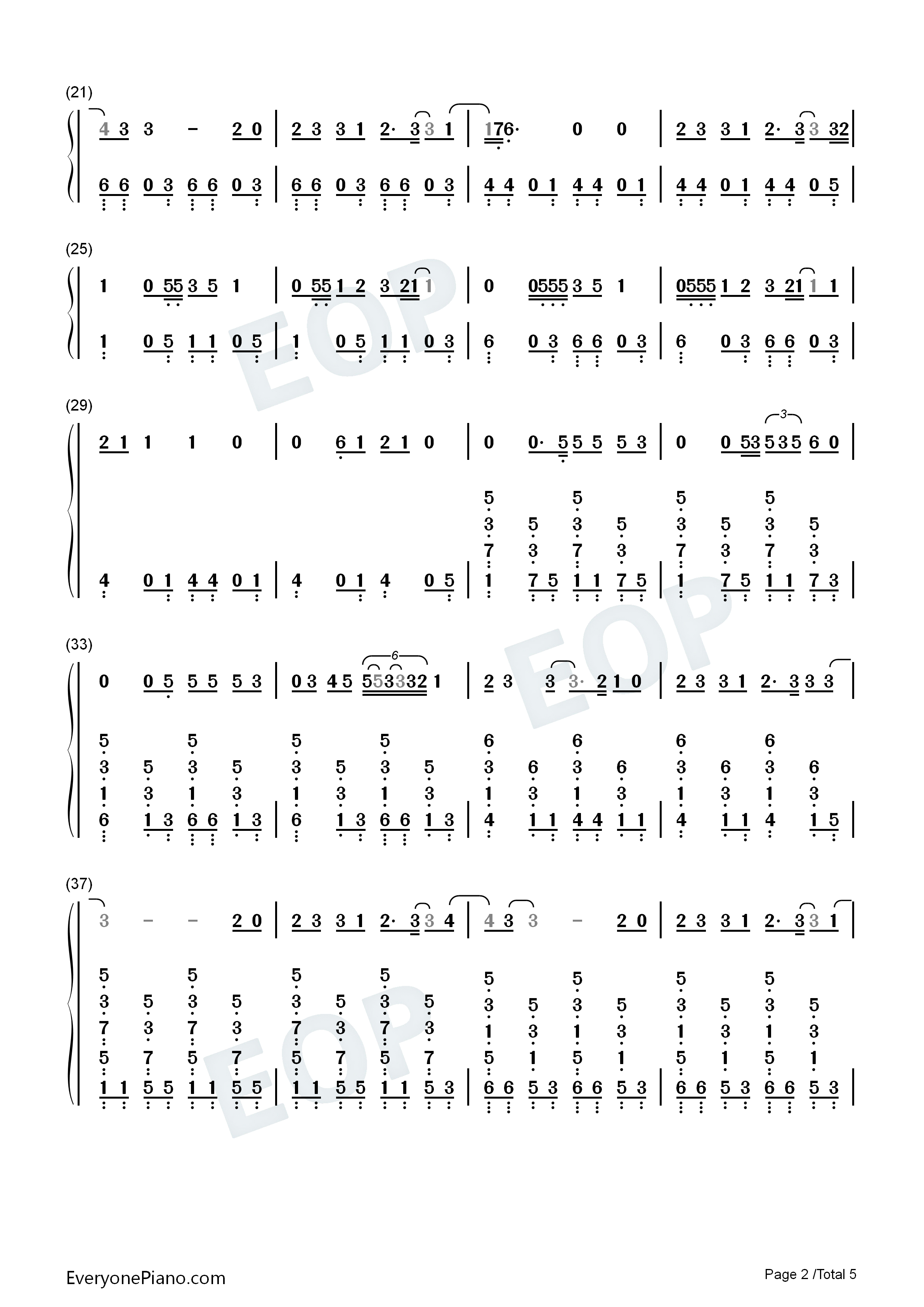 Only_Love_Can_Hurt_Like_This钢琴简谱_Paloma_Faith演唱