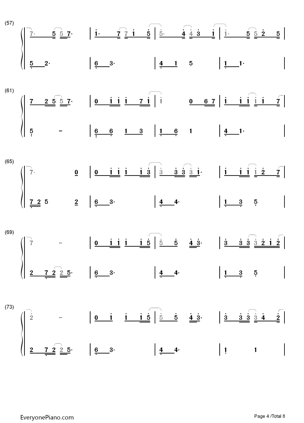 城市猎人片尾曲Suddenly钢琴简谱_金宝京演唱