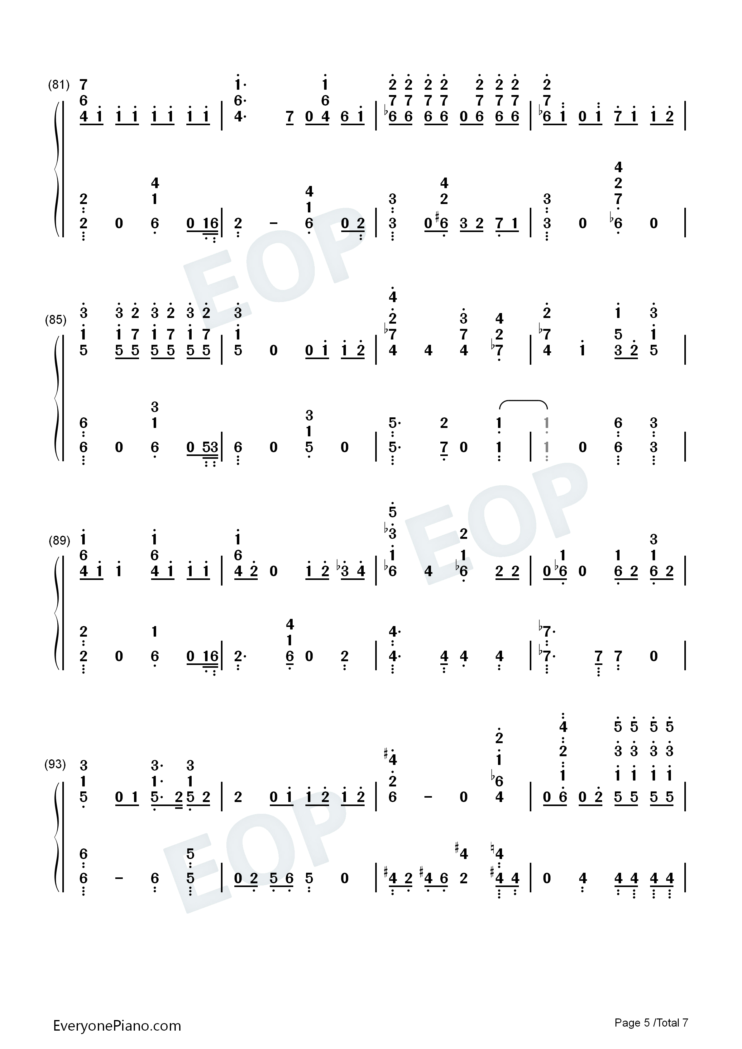 Moonlight钢琴简谱_EXO演唱