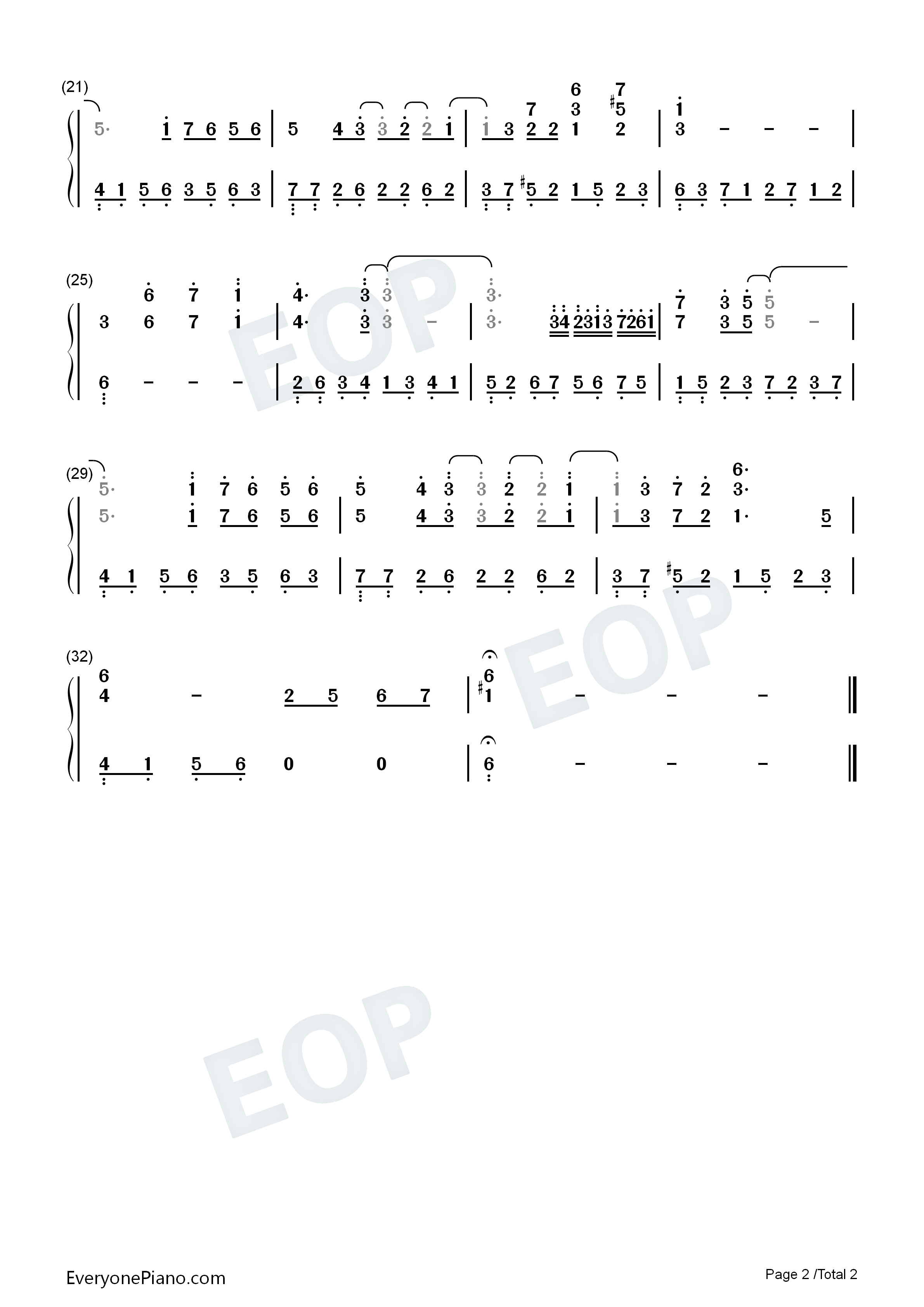 在此停留钢琴简谱_鹭巢诗郎演唱