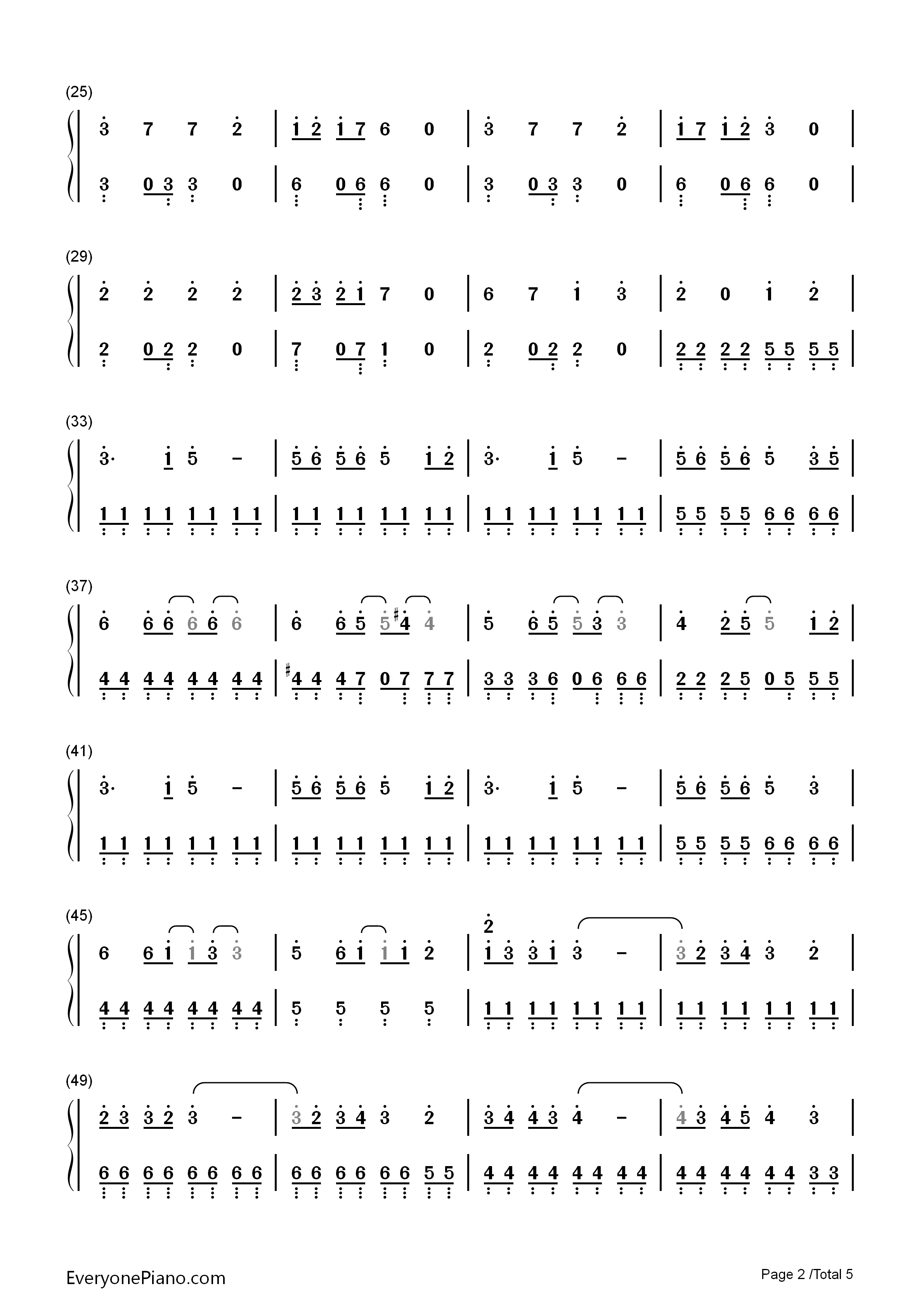 思い出がいっぱい钢琴简谱_CoCo演唱