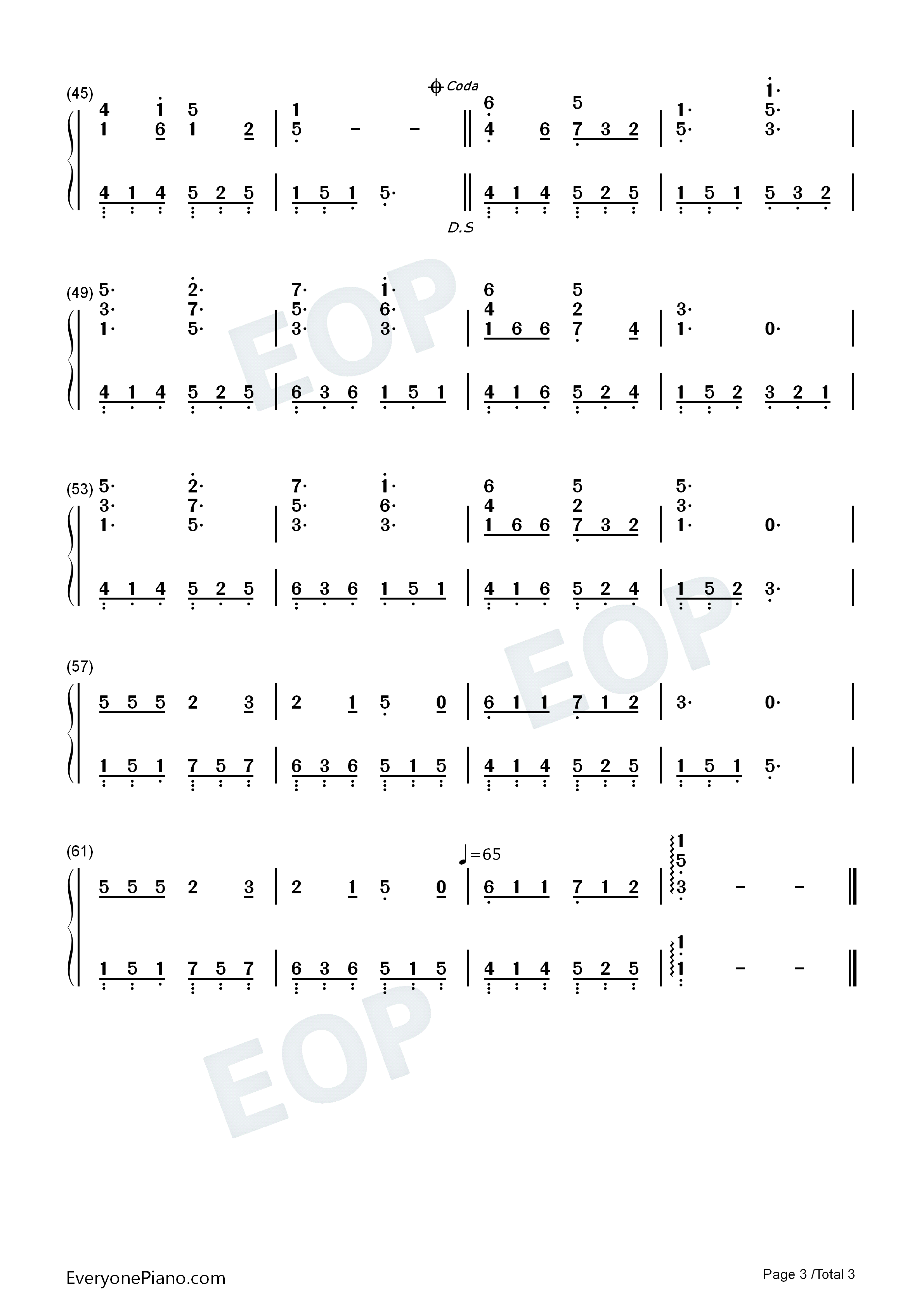 过云雨钢琴简谱_张敬轩演唱