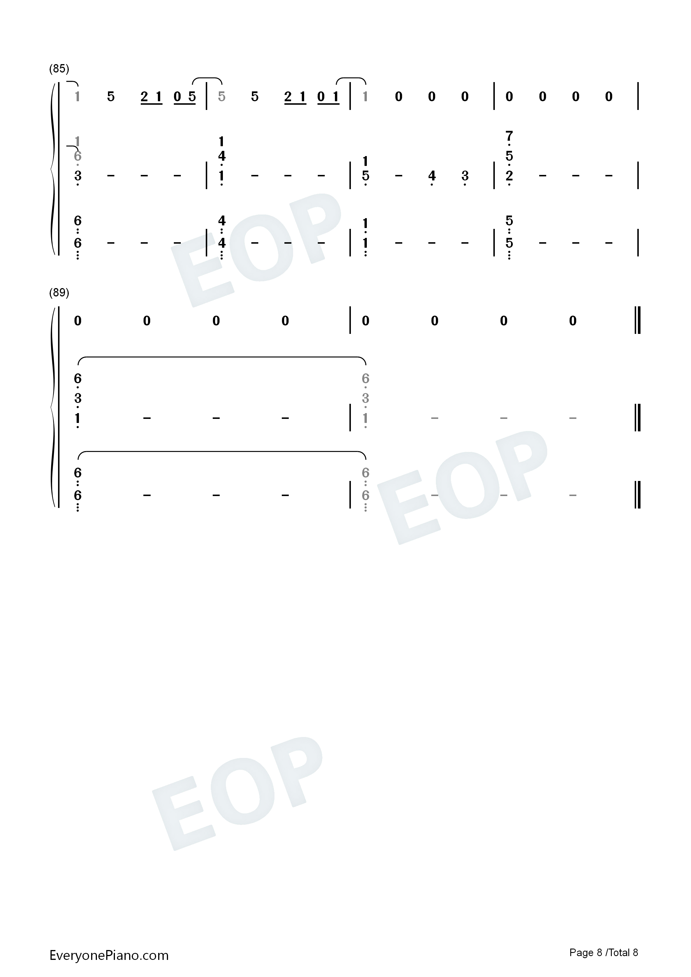 Bleeding_Love钢琴简谱_Leona_Lewis演唱