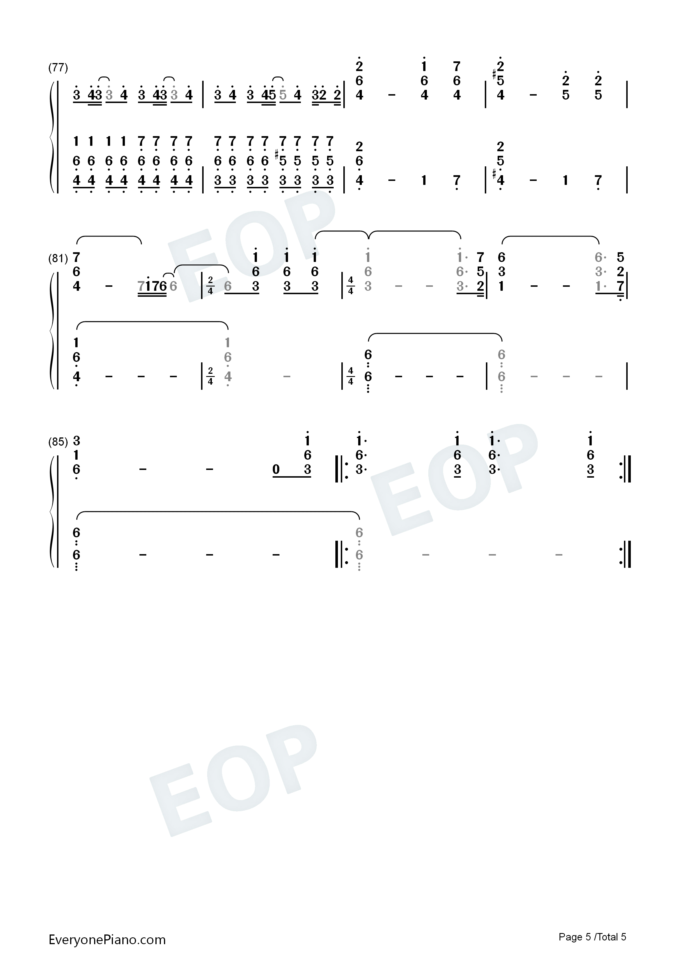 The_Show_Must_Go_On钢琴简谱_Queen演唱