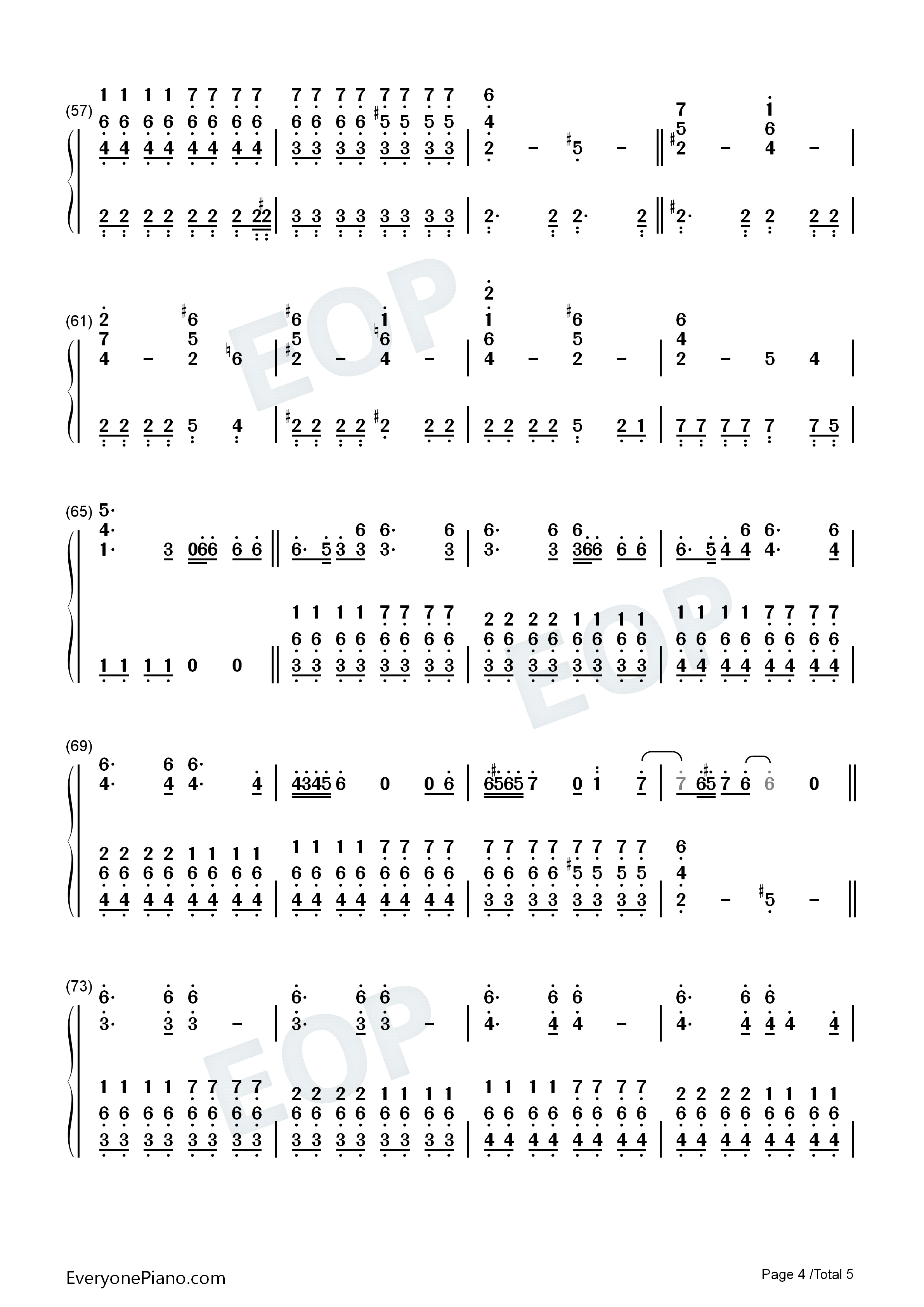 The_Show_Must_Go_On钢琴简谱_Queen演唱