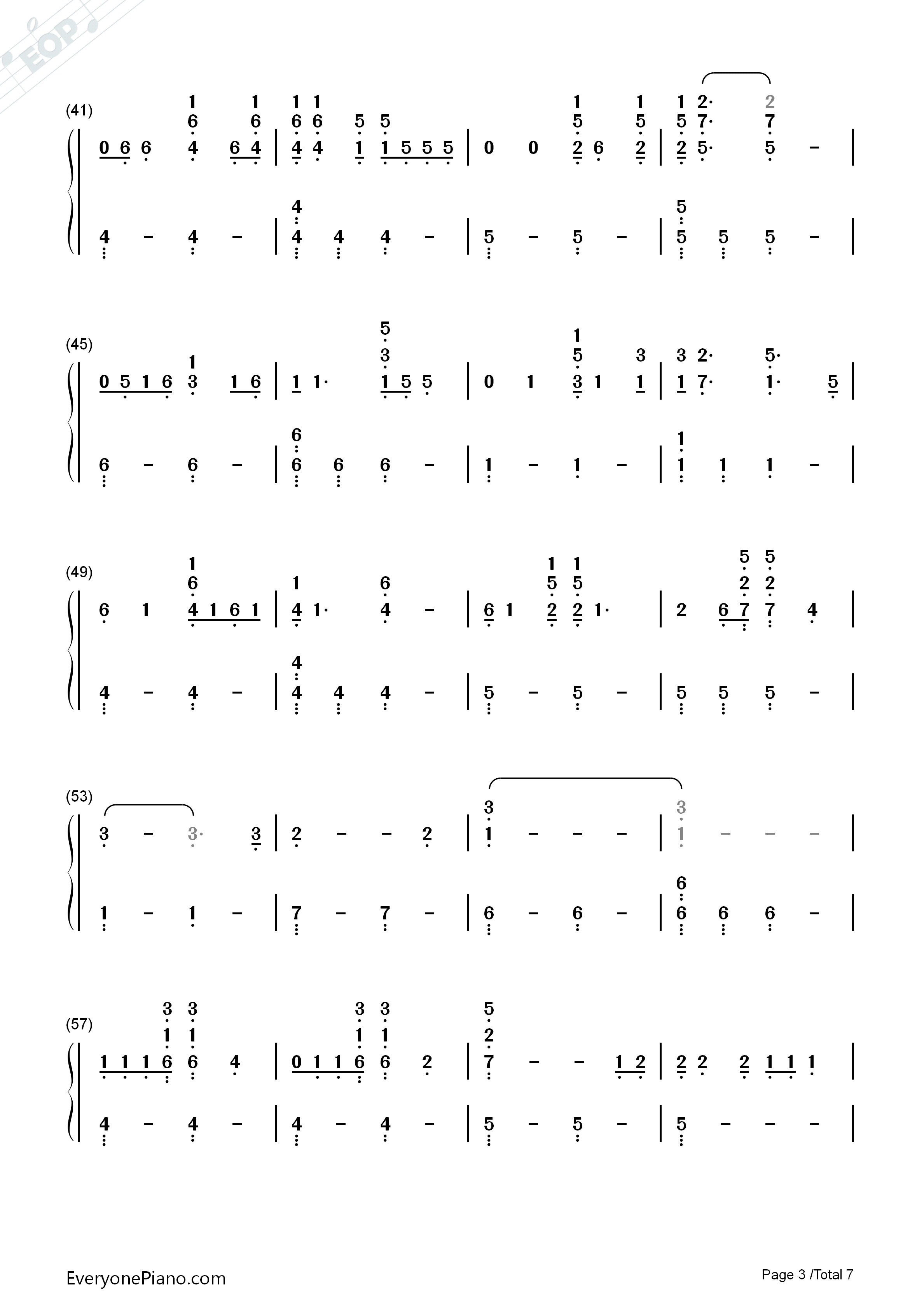 Begin_Again钢琴简谱_Taylor_Swift演唱