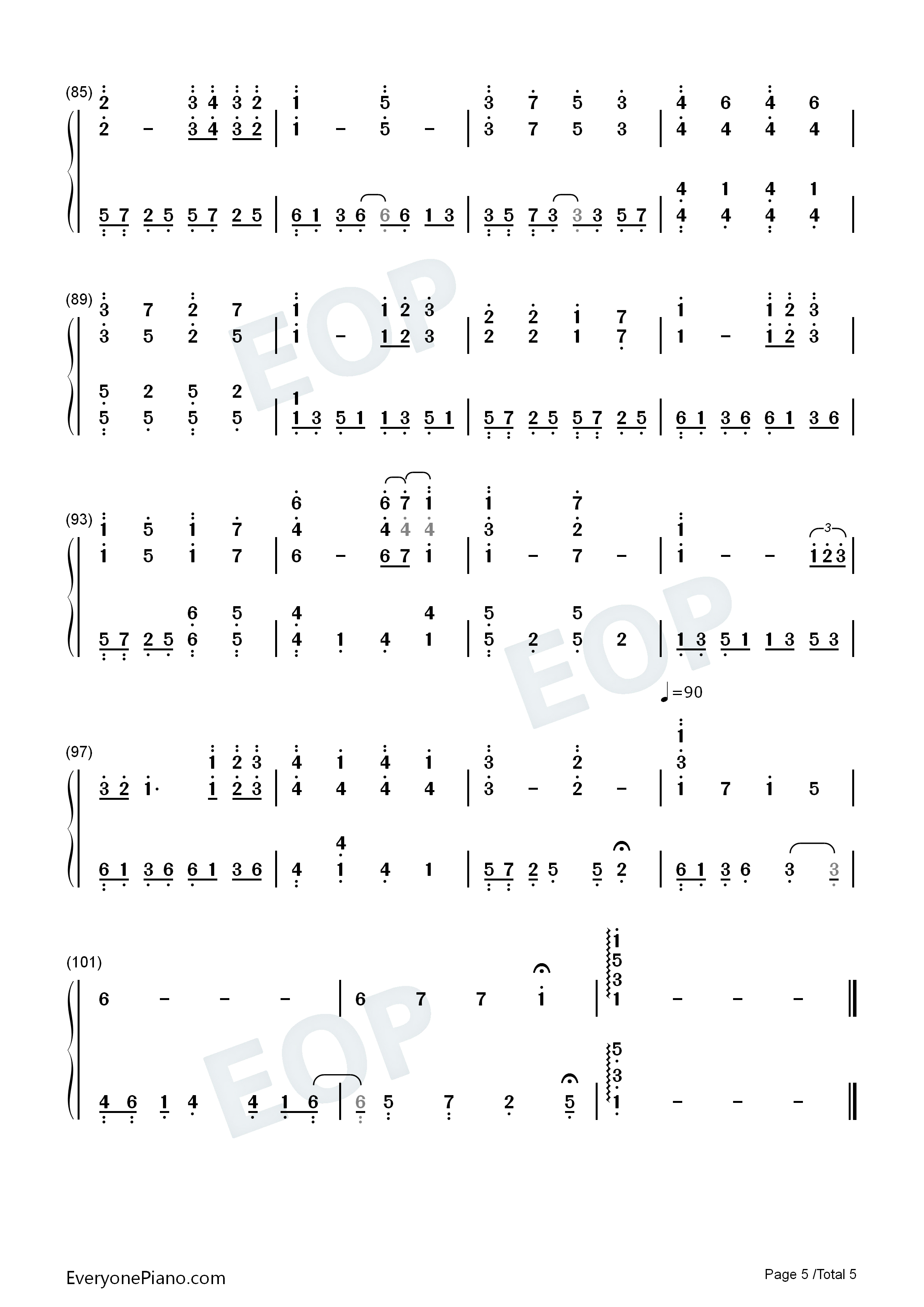 You_Are_My_All_In_All钢琴简谱_The_Praise_Baby_Collection演唱