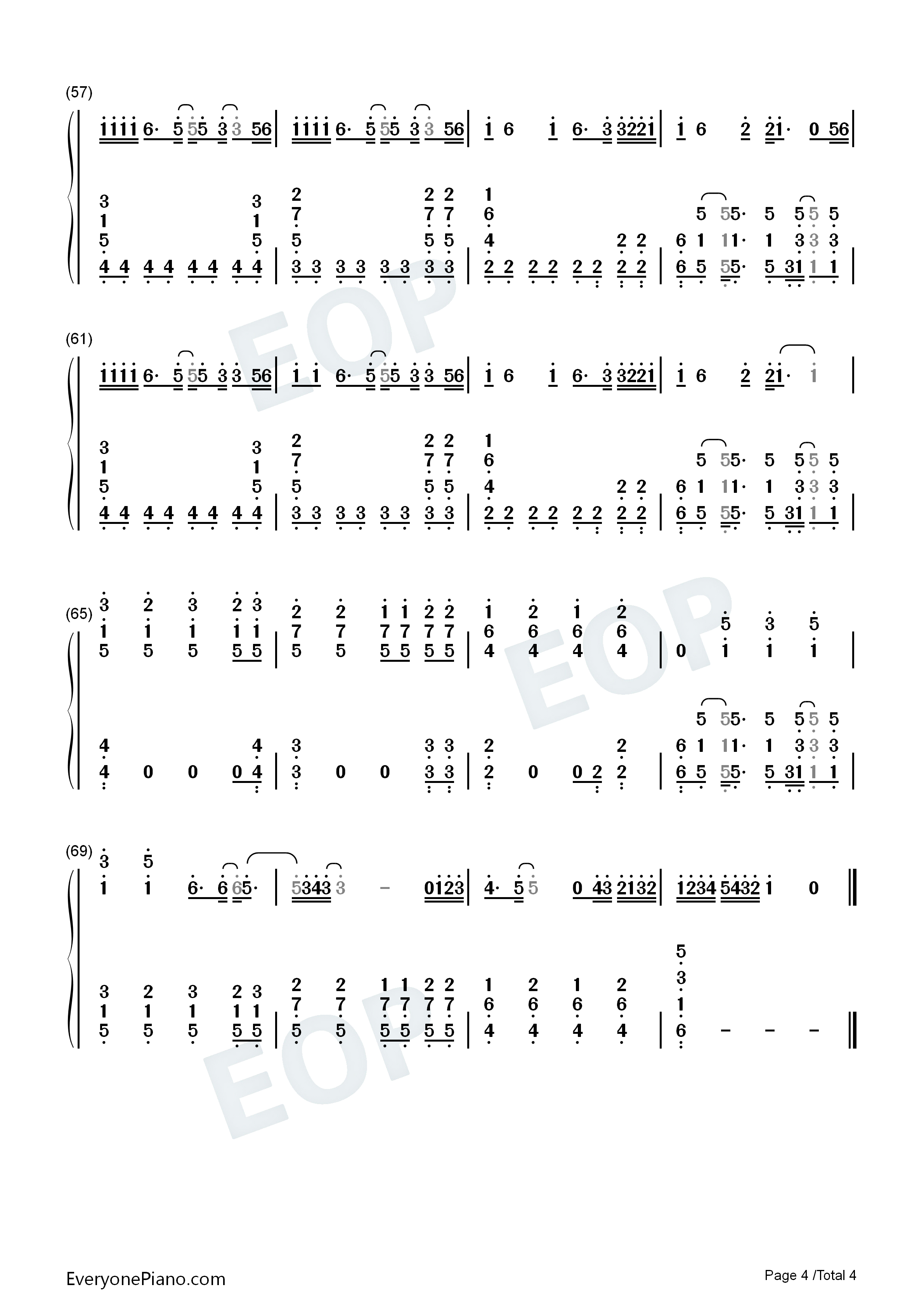 XOXO钢琴简谱_EXO演唱