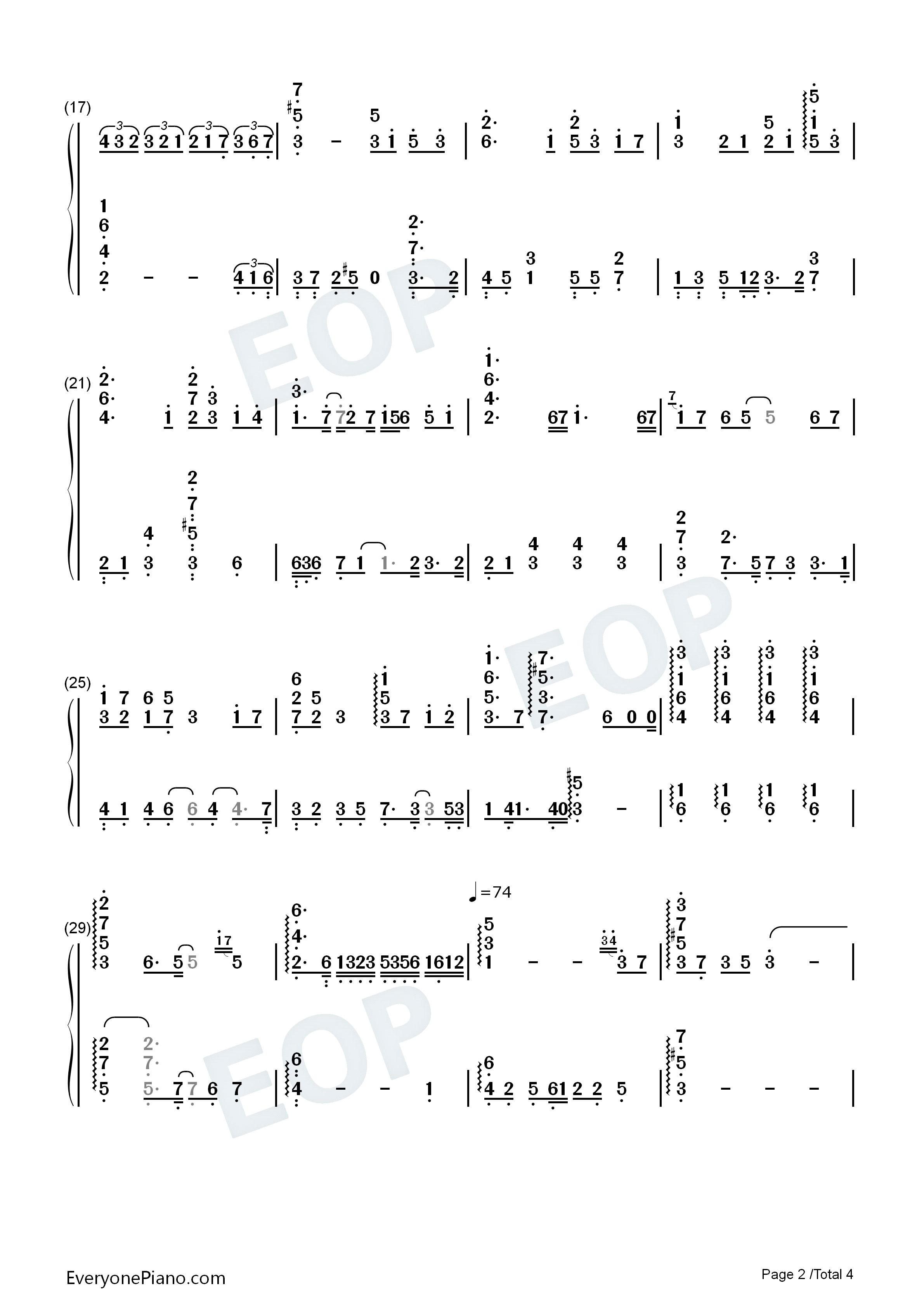 I_will钢琴简谱_Chelsy演唱