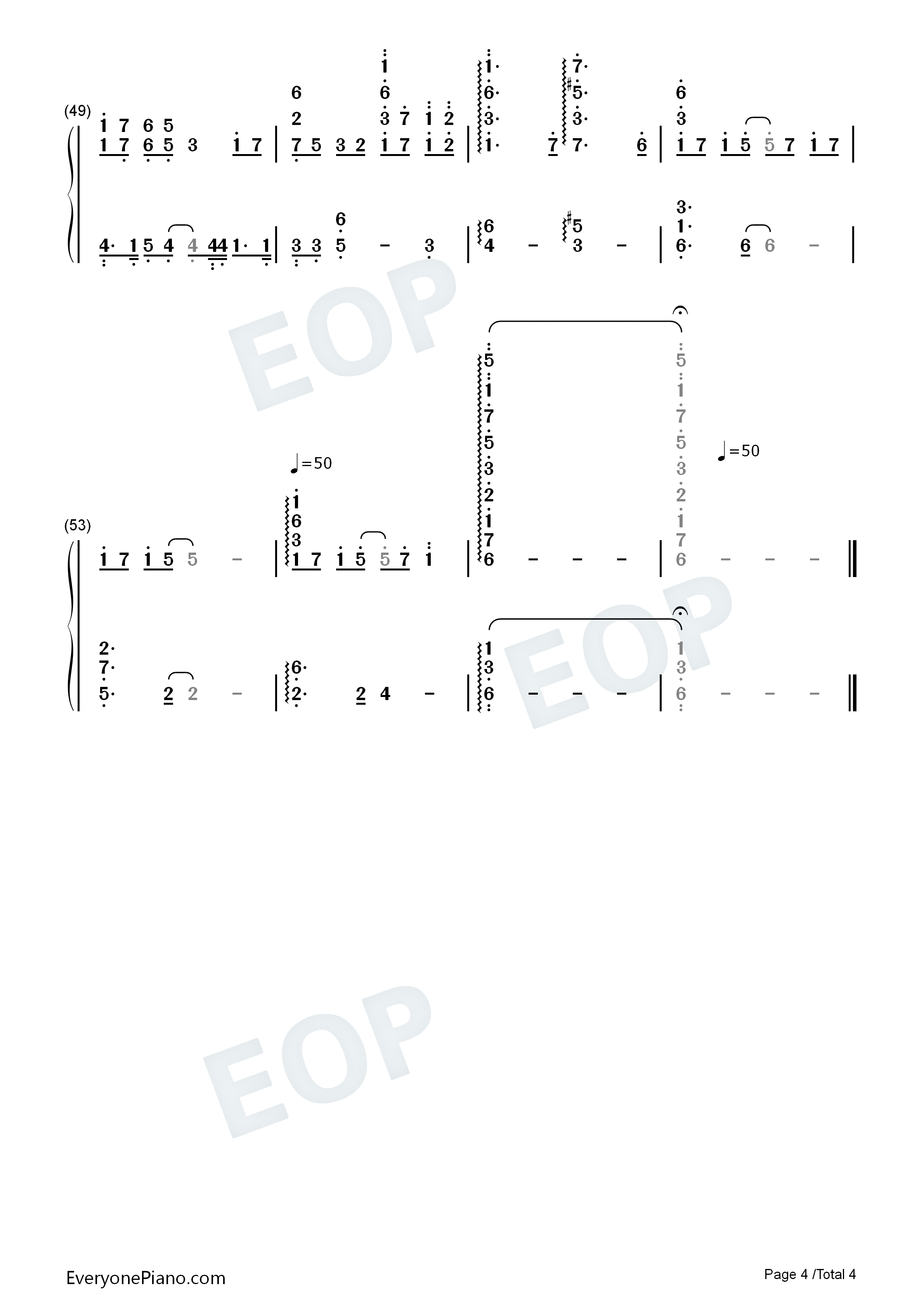 I_will钢琴简谱_Chelsy演唱