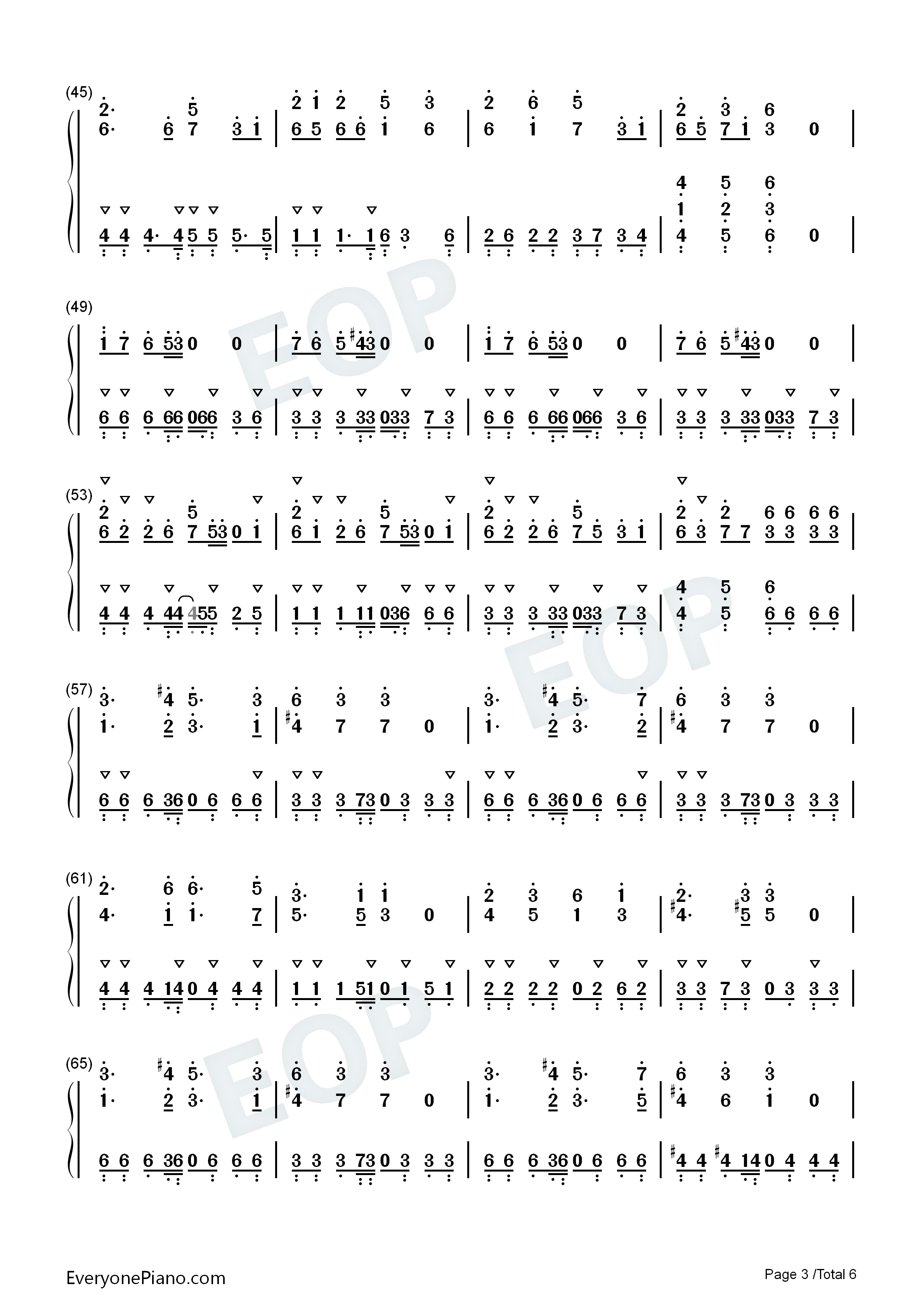 レーザービーム钢琴简谱_Perfume演唱