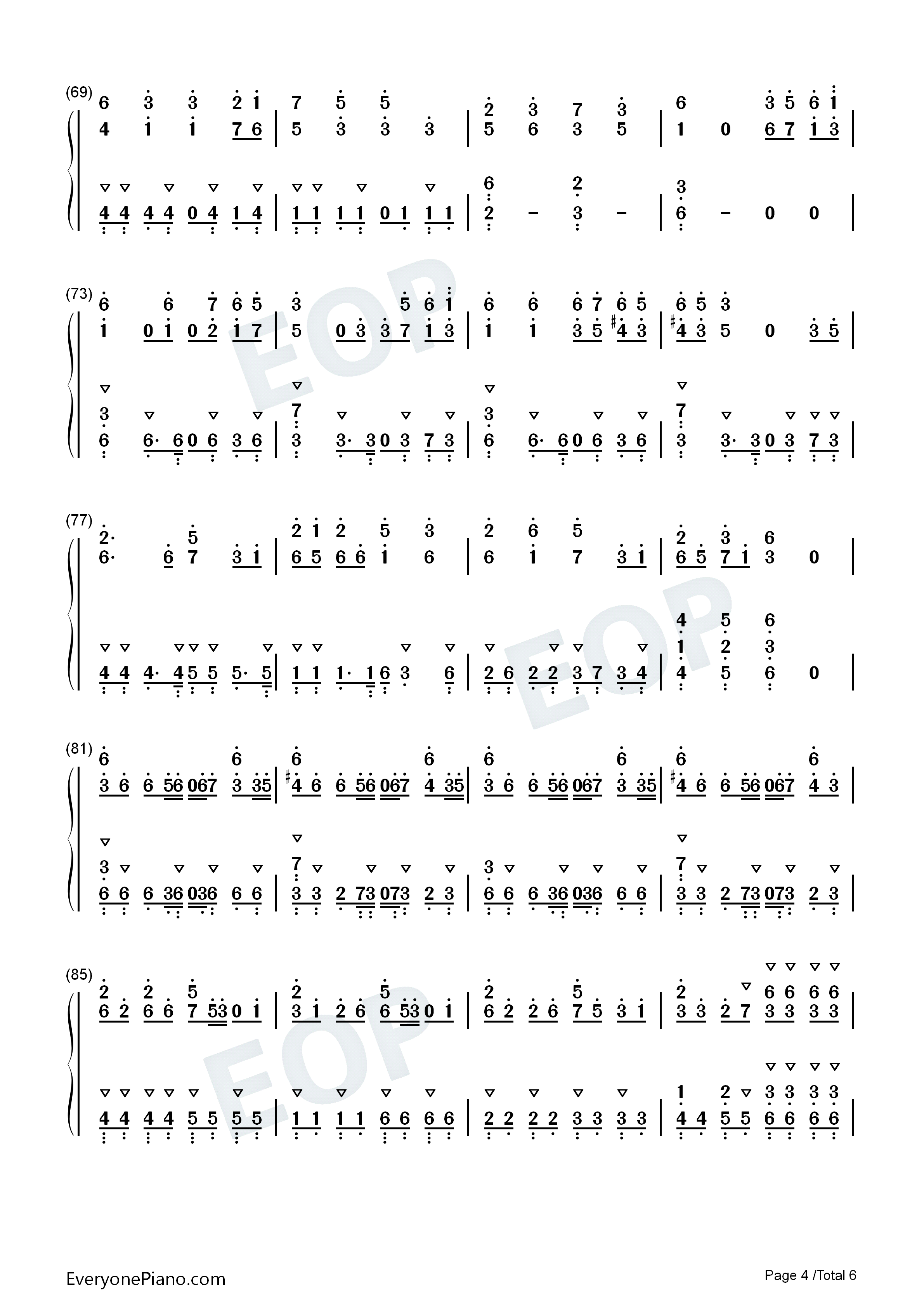 レーザービーム钢琴简谱_Perfume演唱