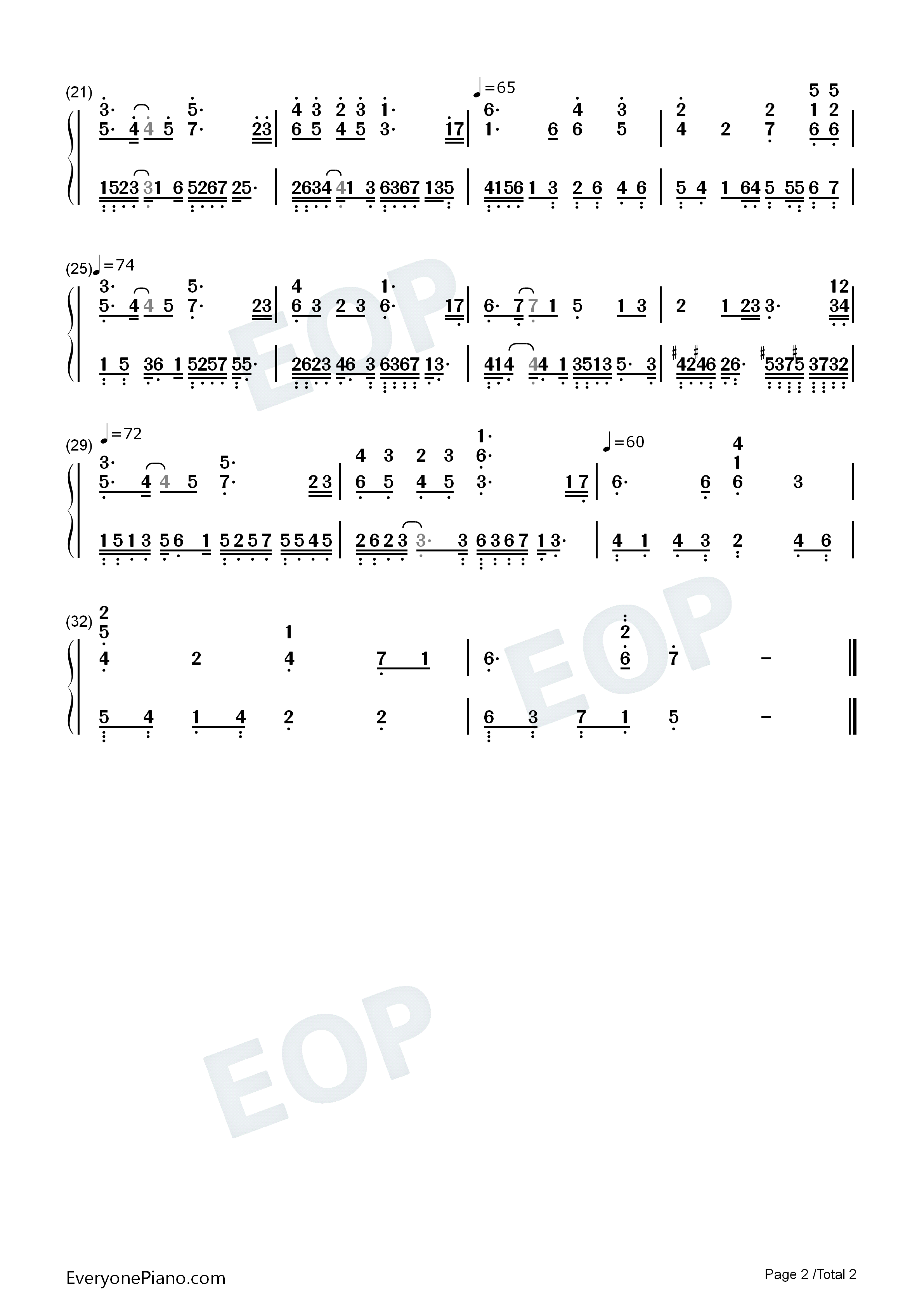 碧いうさぎ钢琴简谱_酒井法子演唱