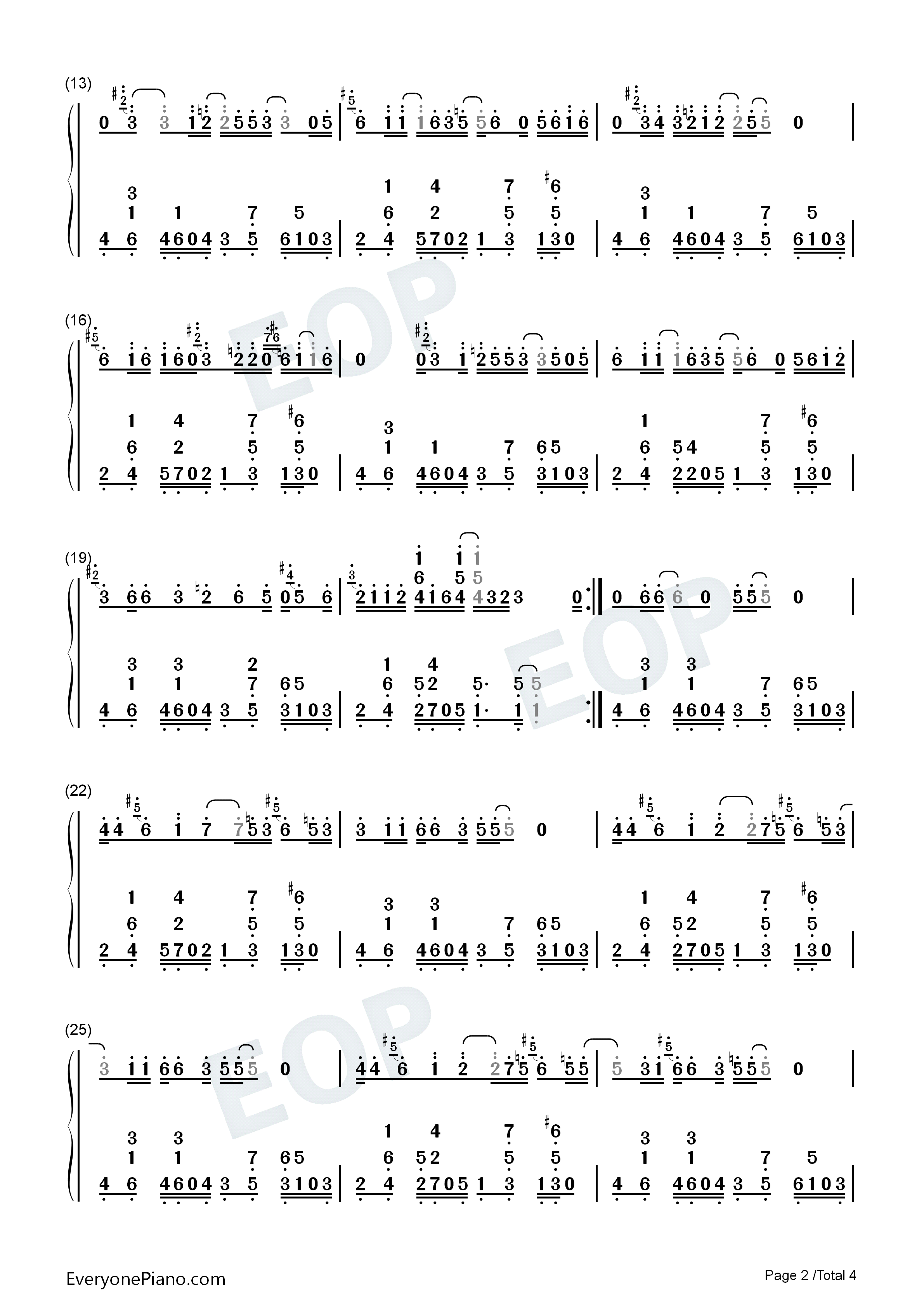 Say_You_Love_Me钢琴简谱_Patti_Austin演唱