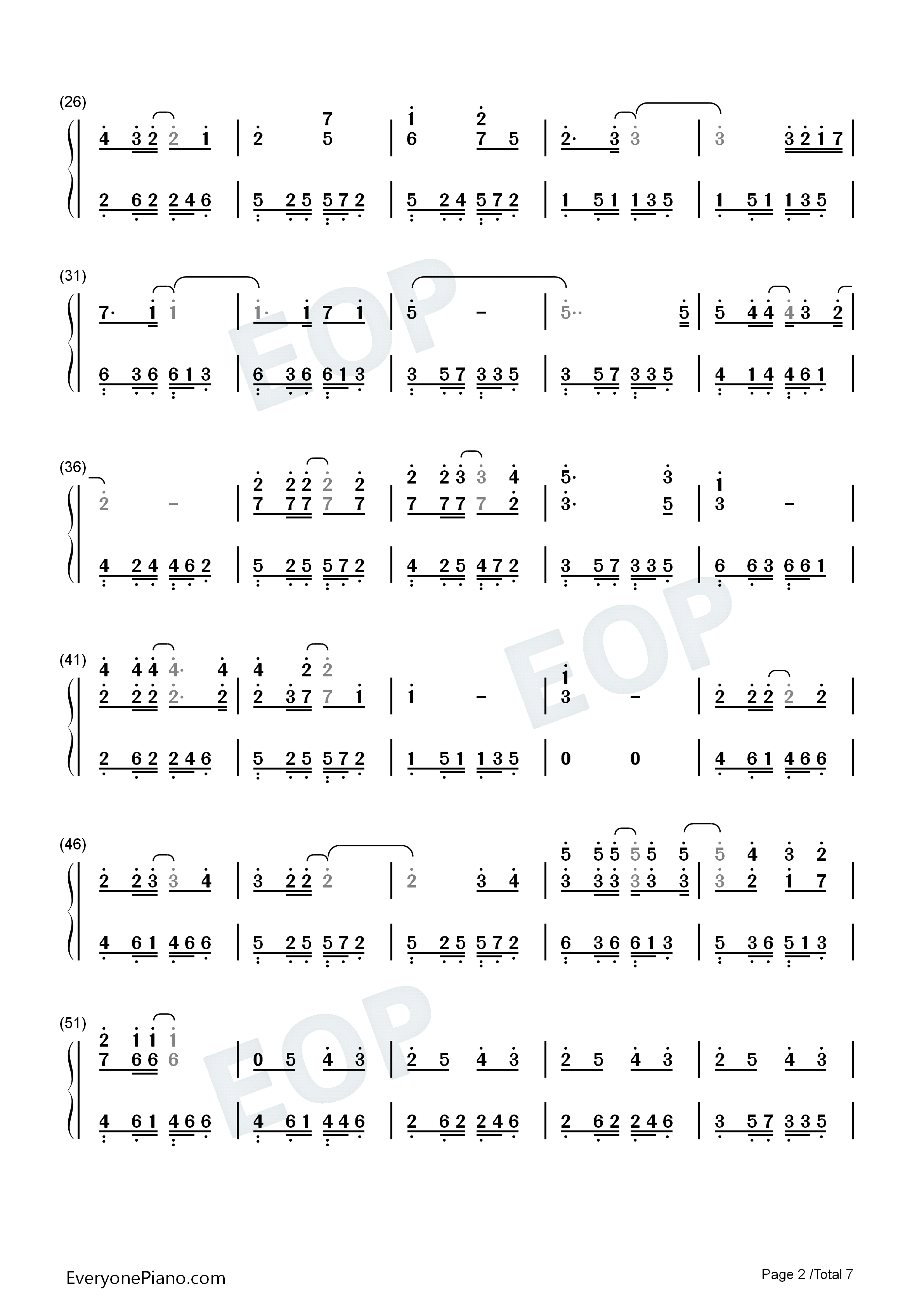 最后の制服钢琴简谱_AKB48演唱