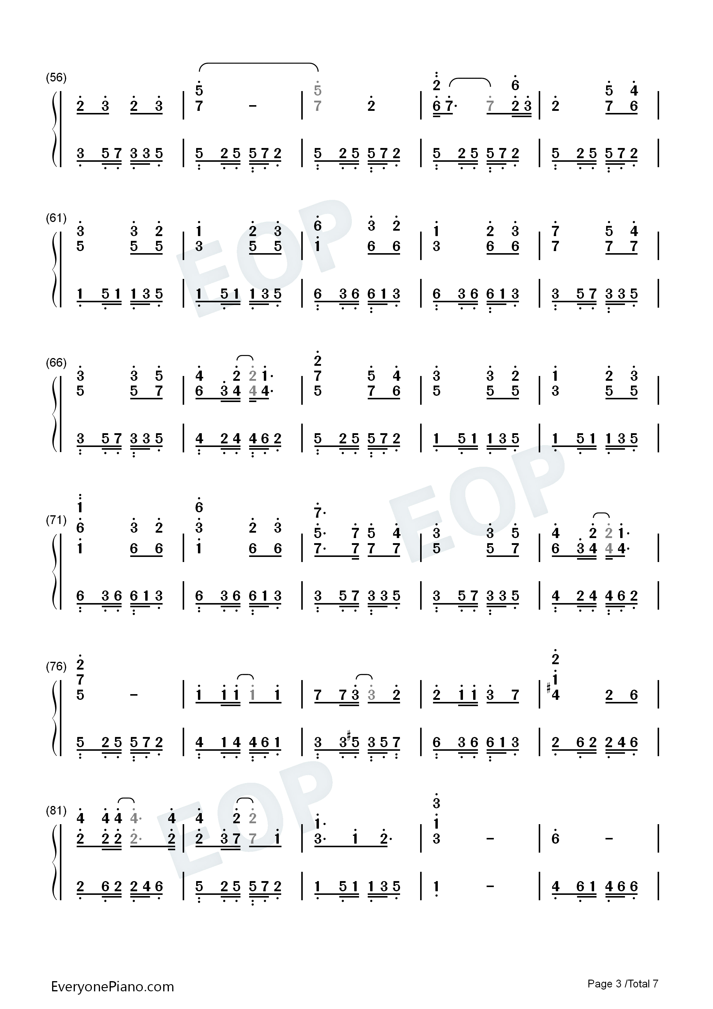 最后の制服钢琴简谱_AKB48演唱