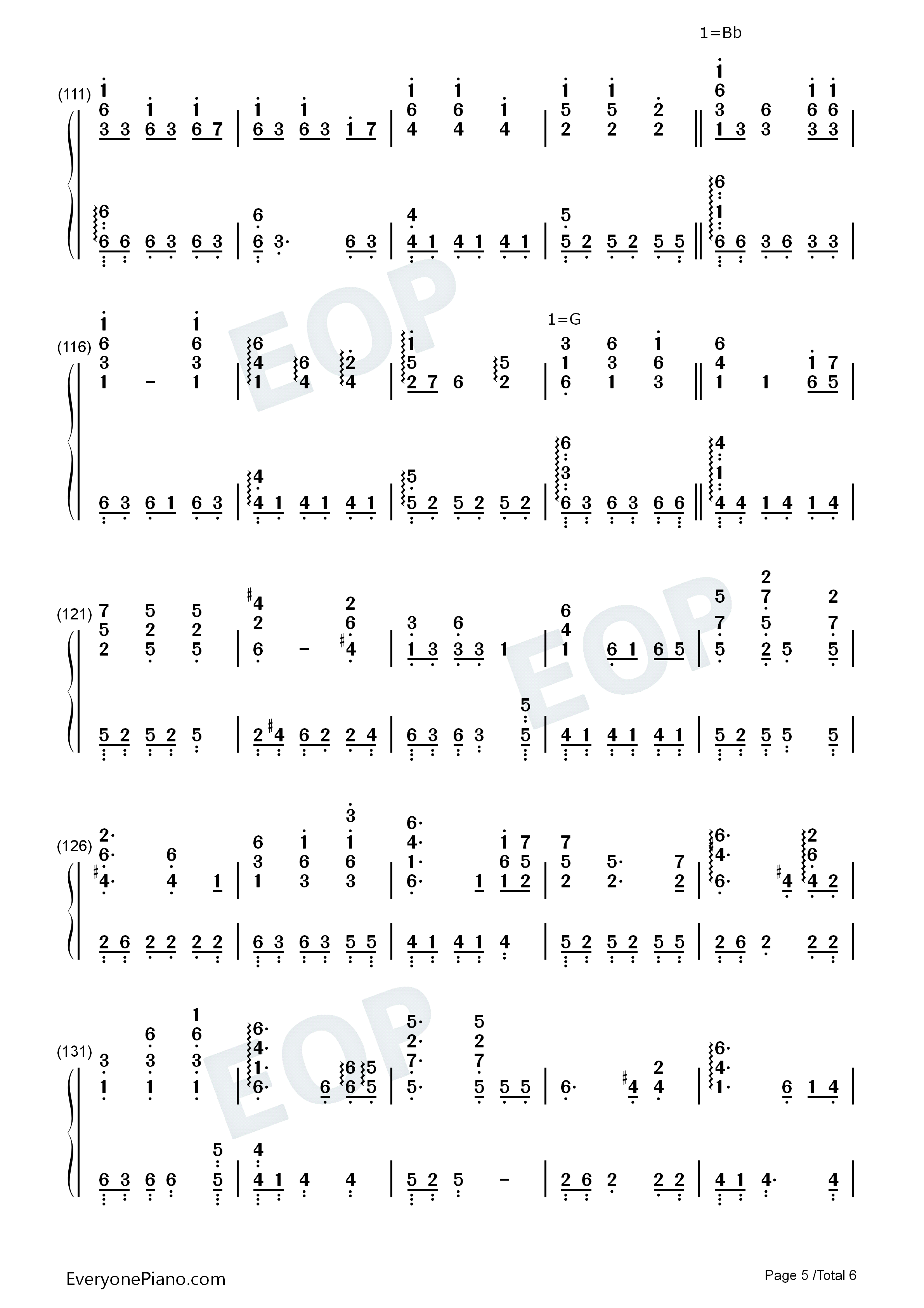 Fear_Not_This_Night钢琴简谱_吉克隽逸演唱