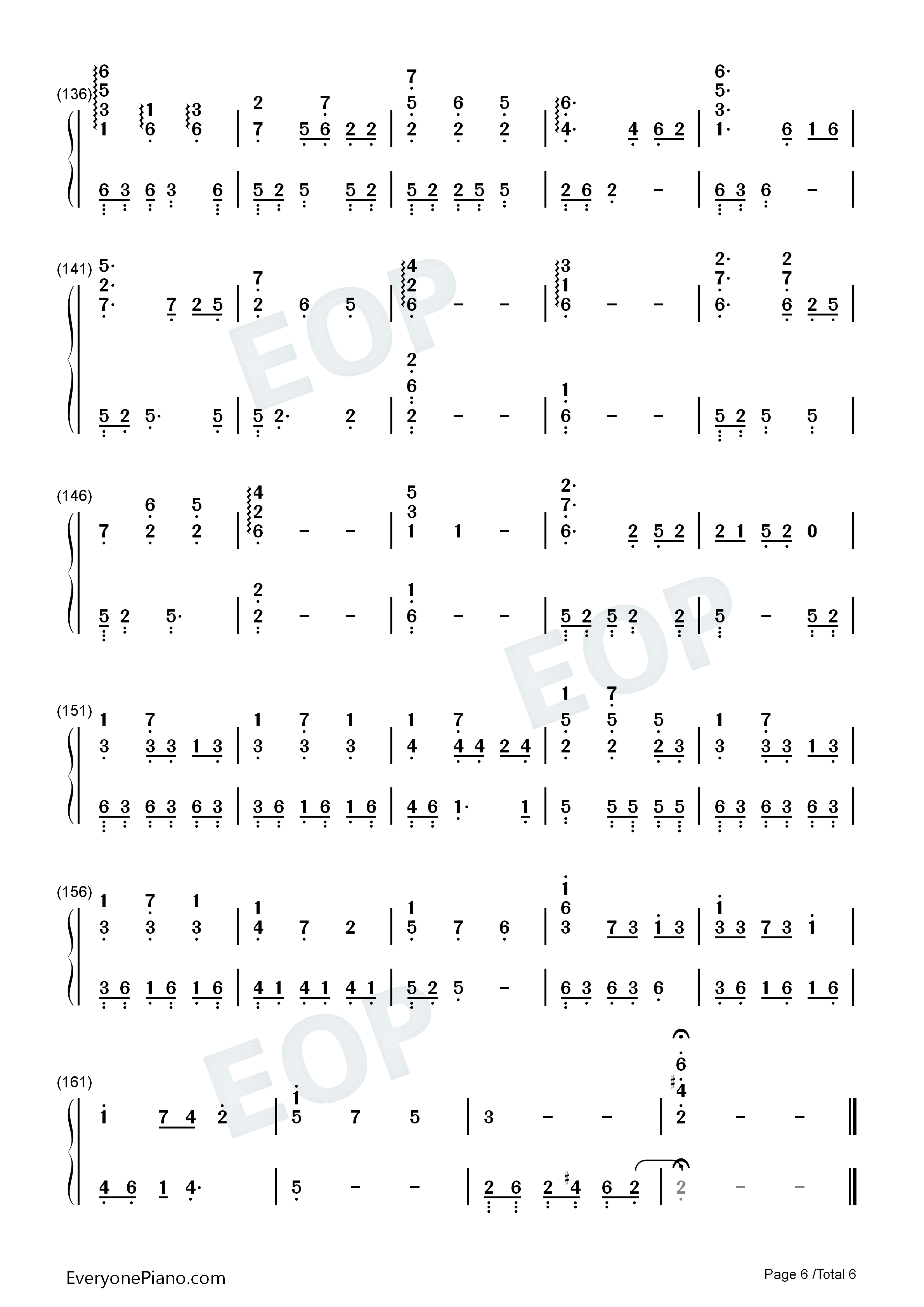 Fear_Not_This_Night钢琴简谱_吉克隽逸演唱