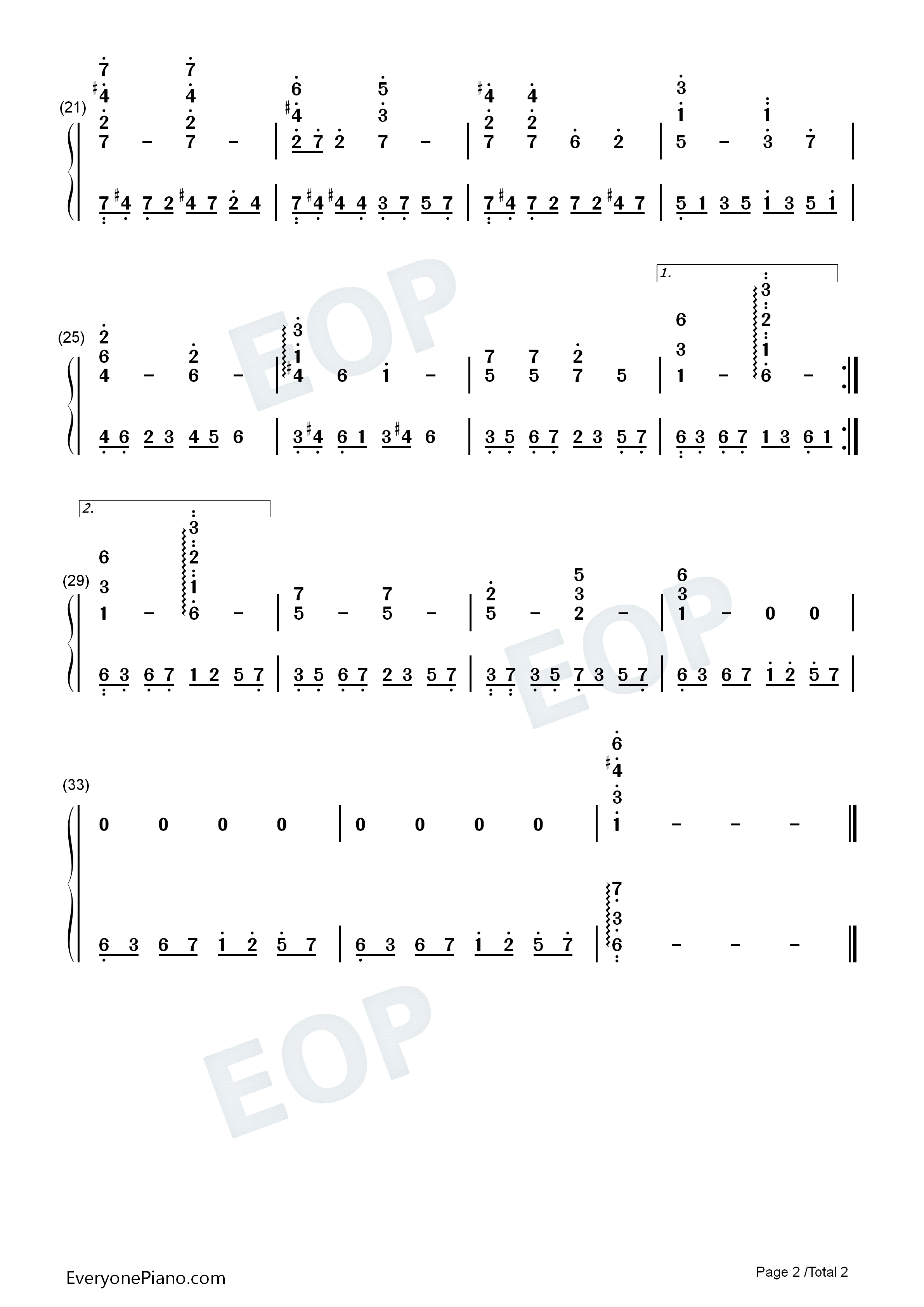 红颜劫钢琴简谱_姚贝娜演唱
