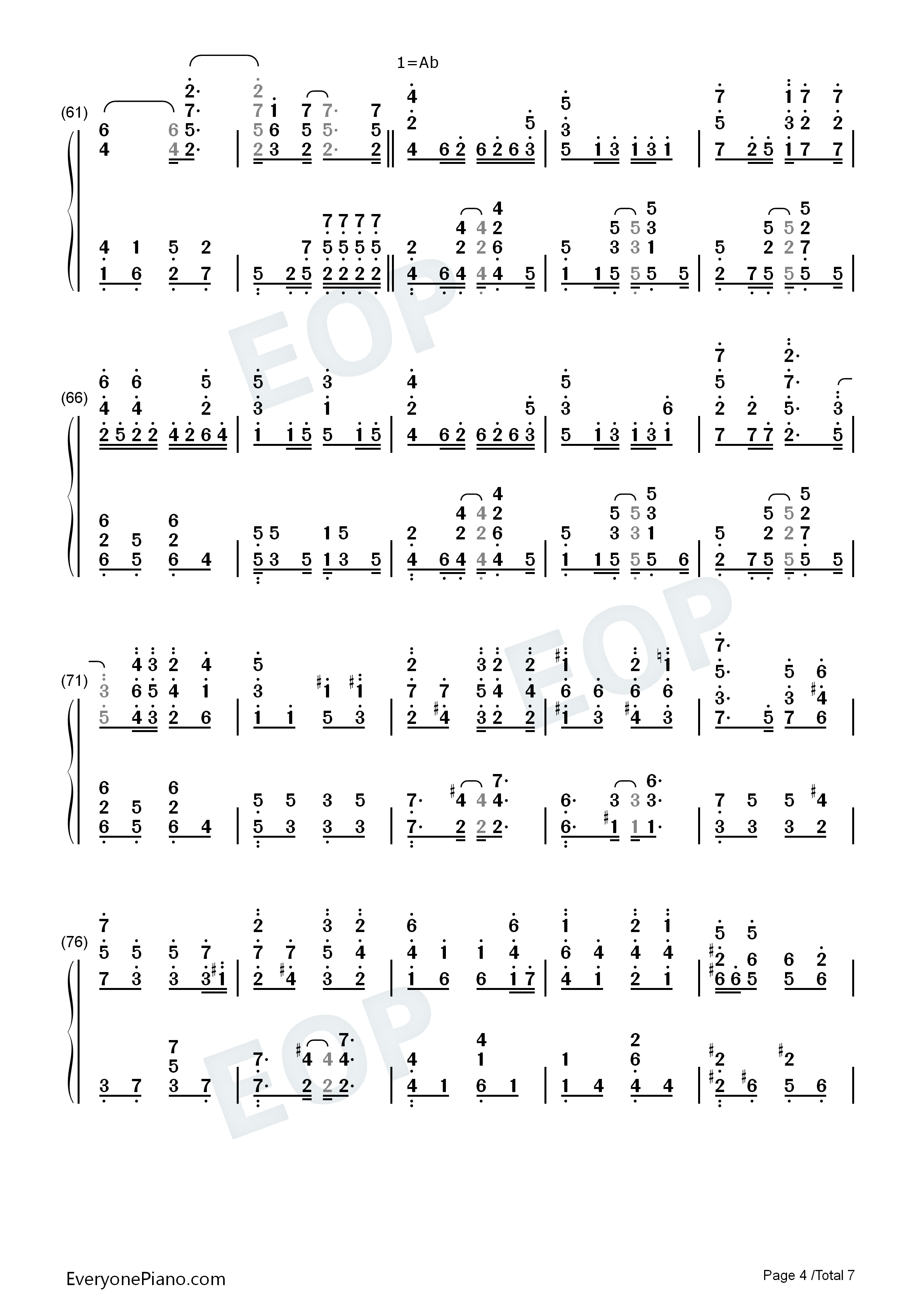 I_See_You钢琴简谱_Leona_Lewis演唱