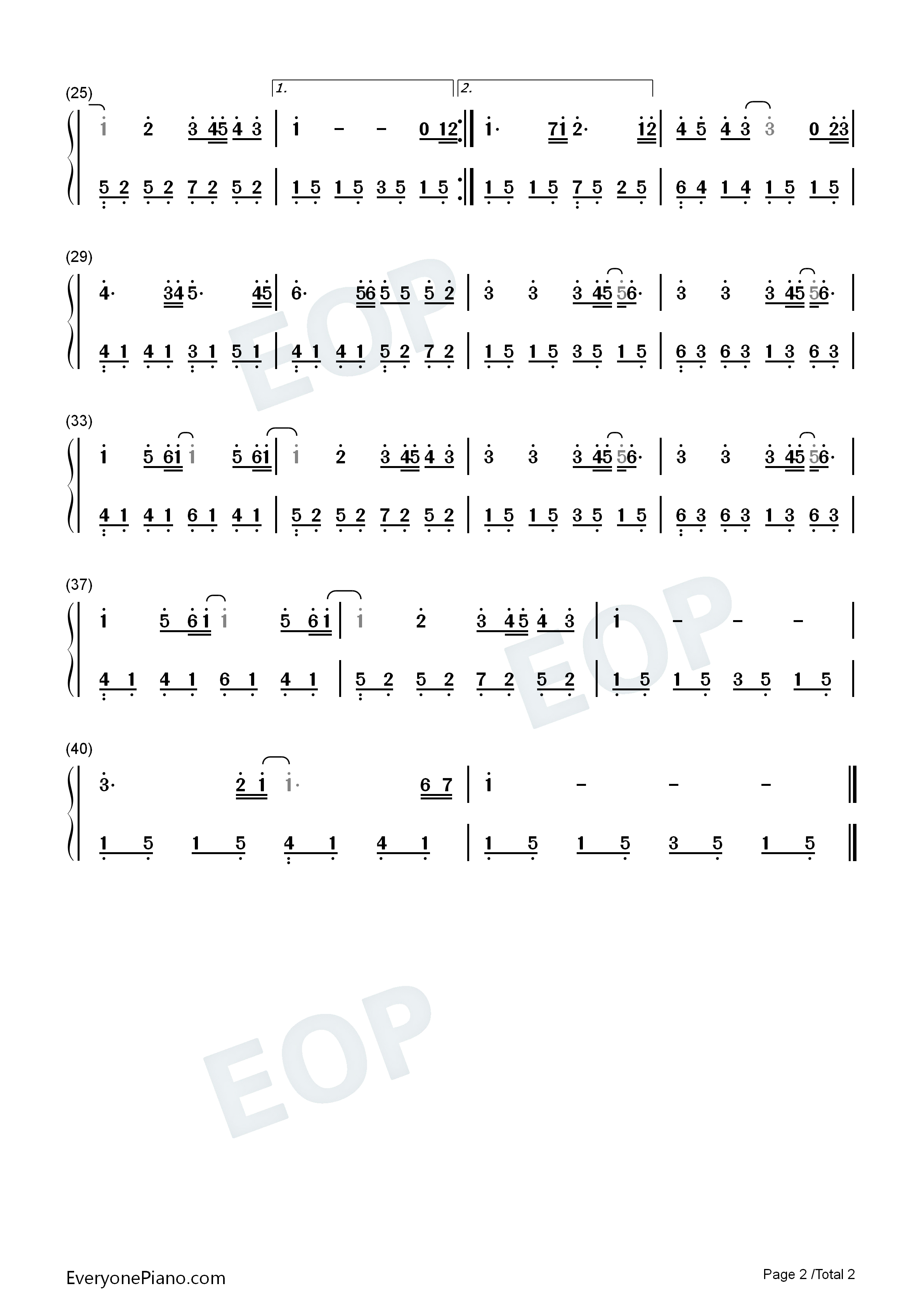 亲亲钢琴简谱_梁静茹演唱