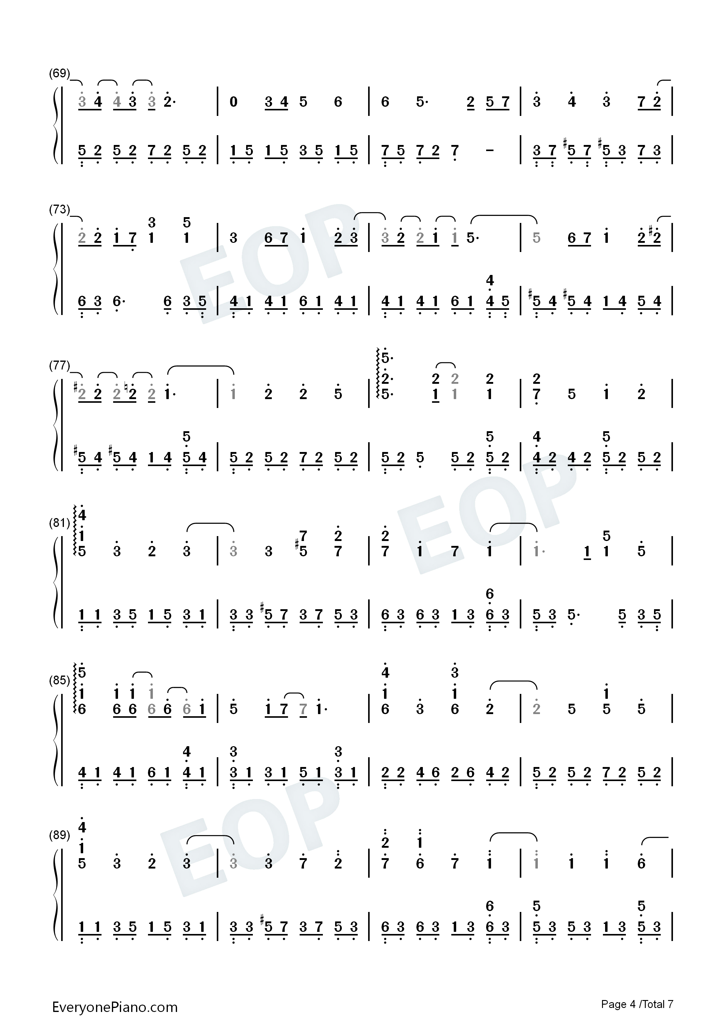 樱花树下钢琴简谱_张敬轩演唱