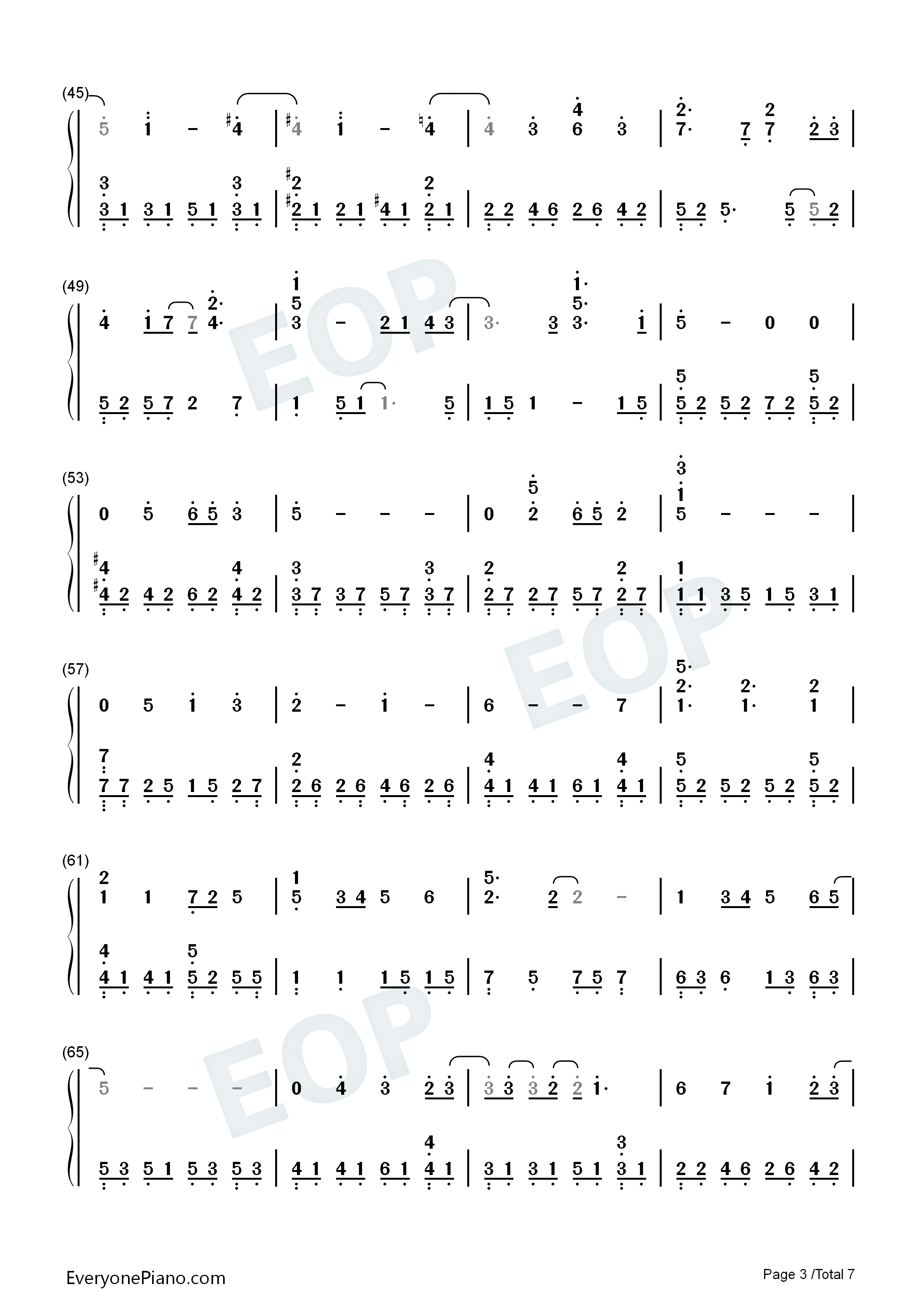 樱花树下钢琴简谱_张敬轩演唱