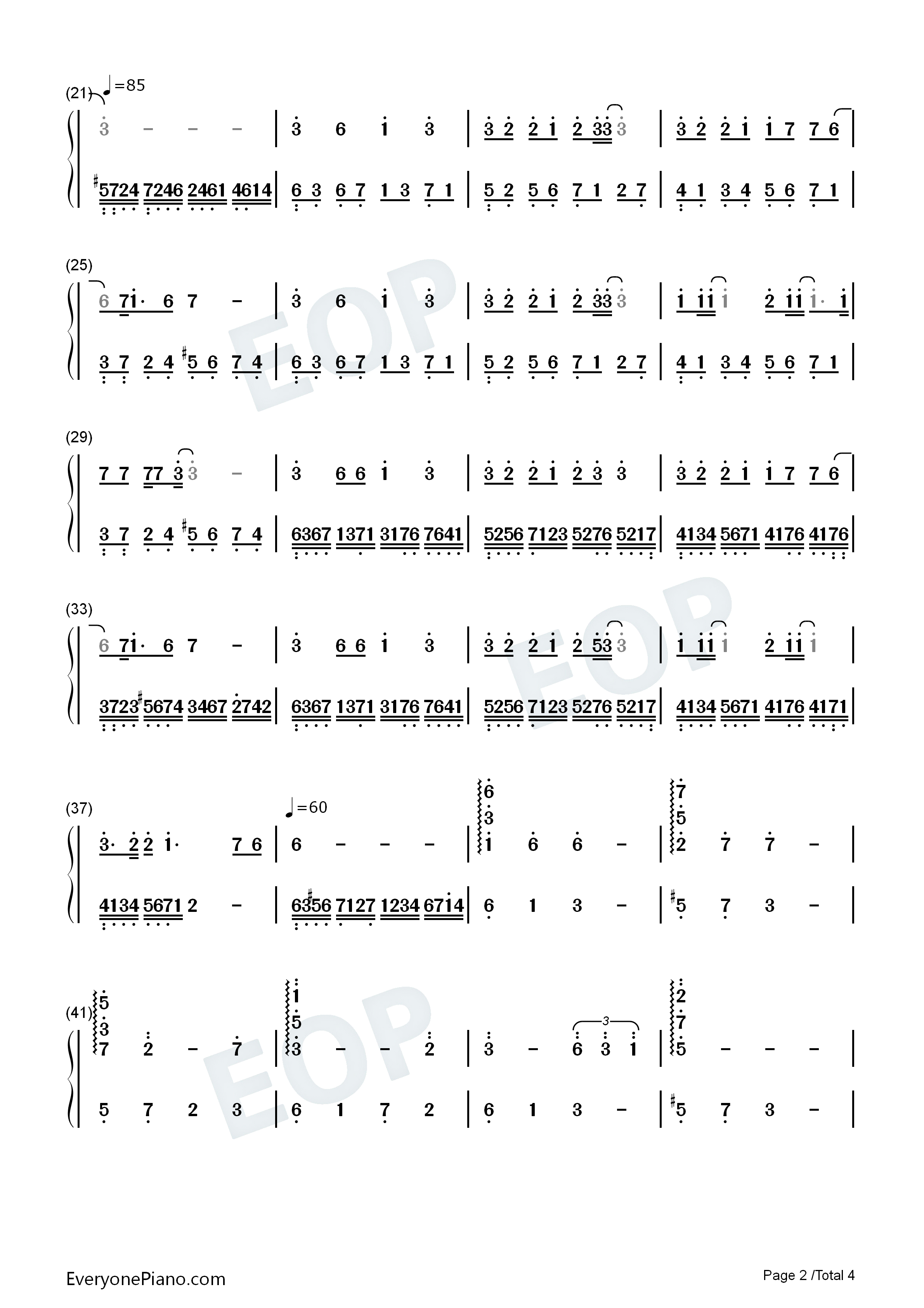 日月凌空钢琴简谱_姚贝娜演唱