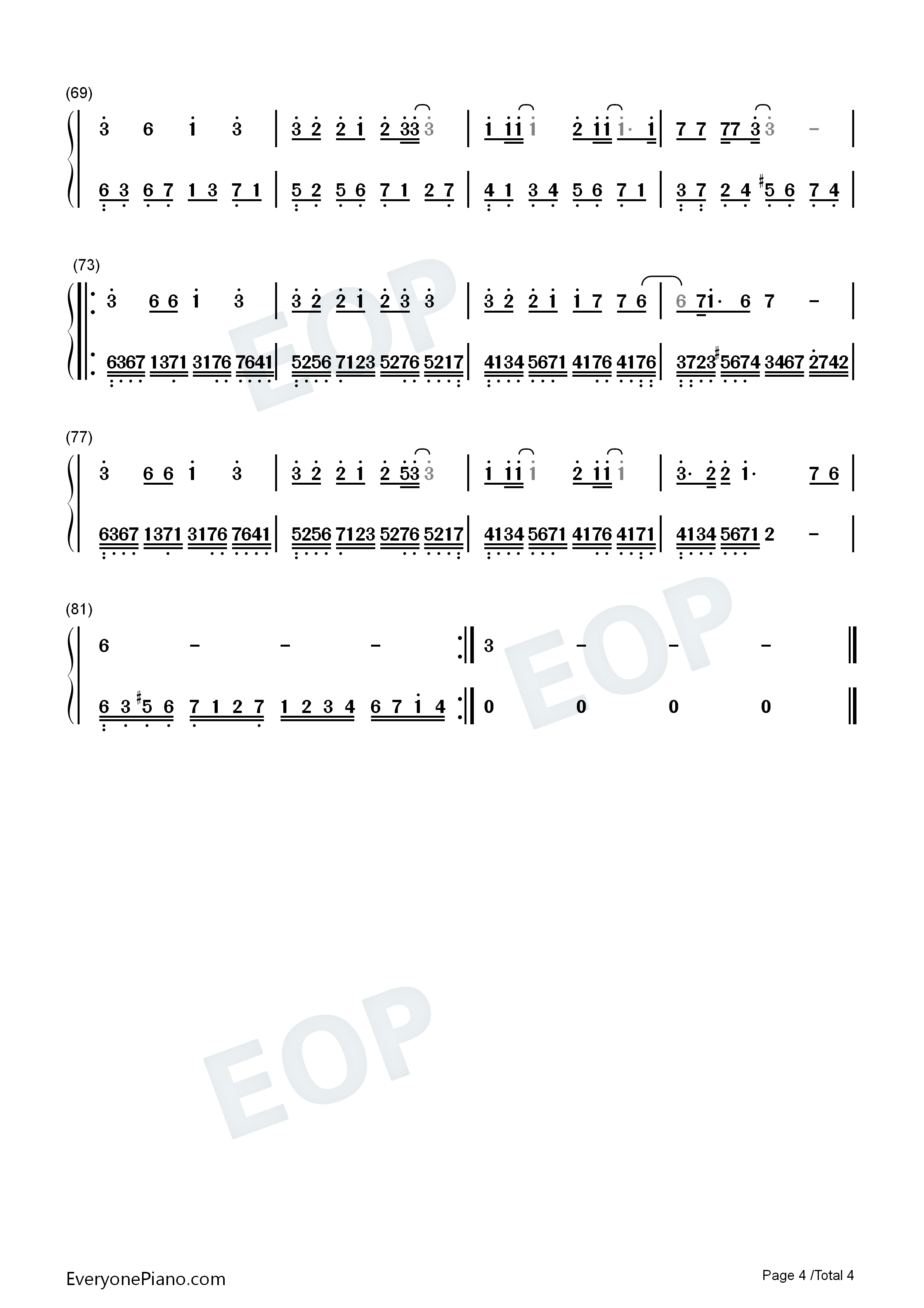 日月凌空钢琴简谱_姚贝娜演唱