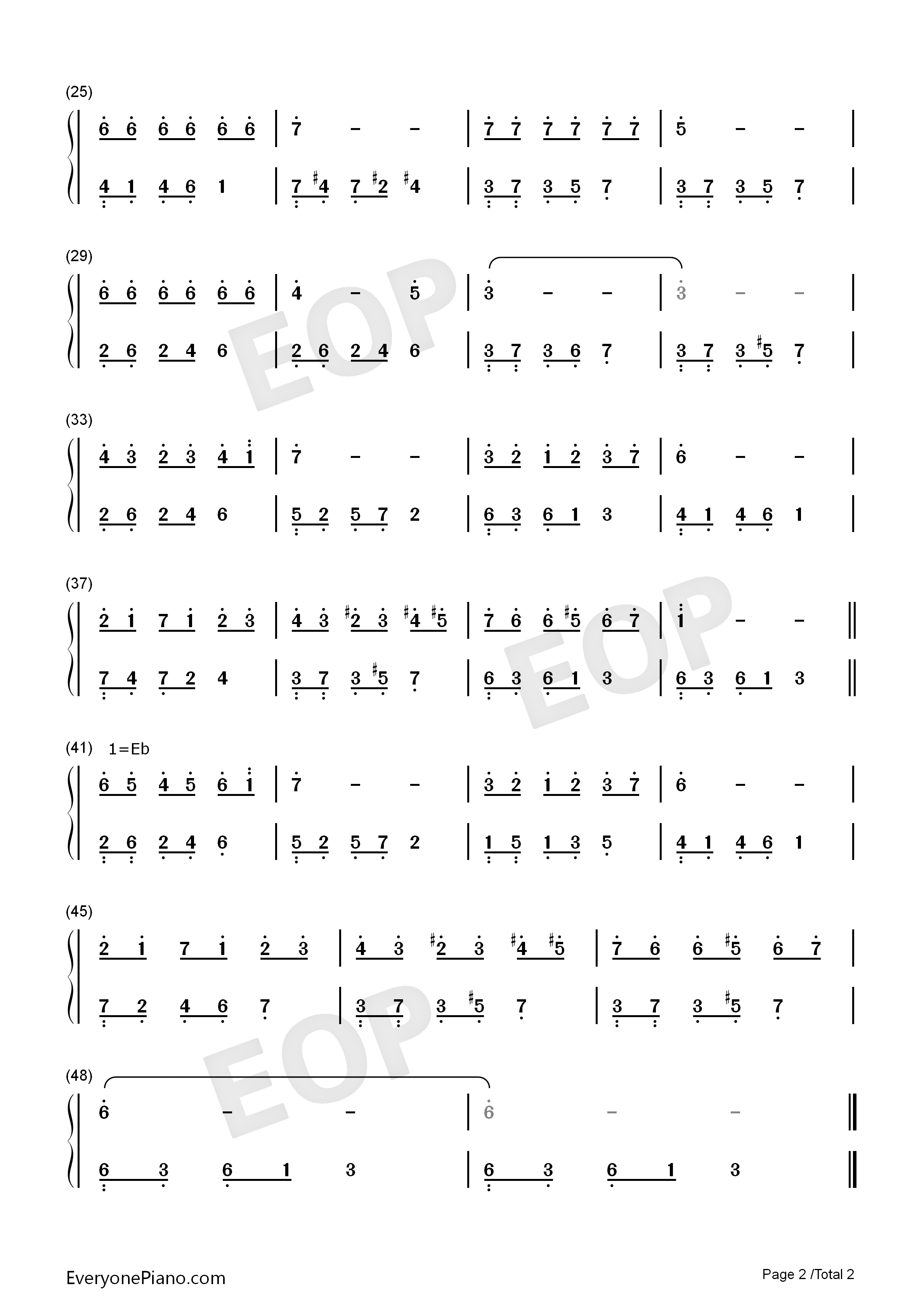 白色之恋钢琴简谱_弗朗西施演唱