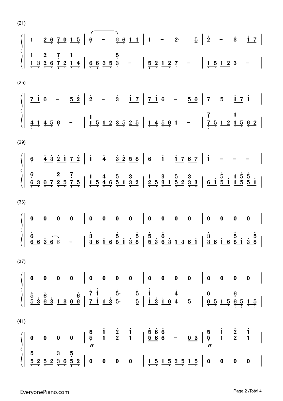 木漏れ日钢琴简谱_riya演唱