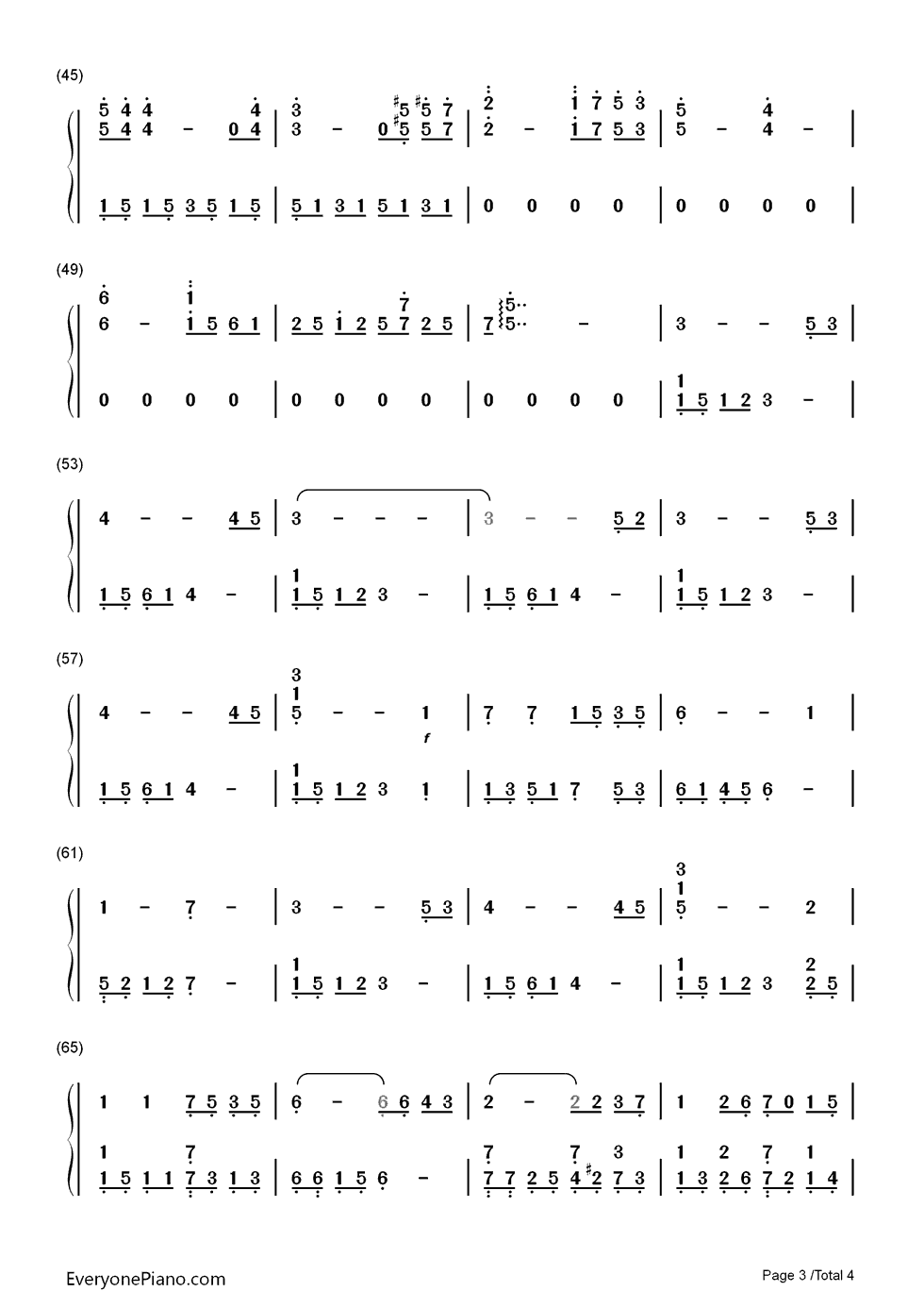 木漏れ日钢琴简谱_riya演唱