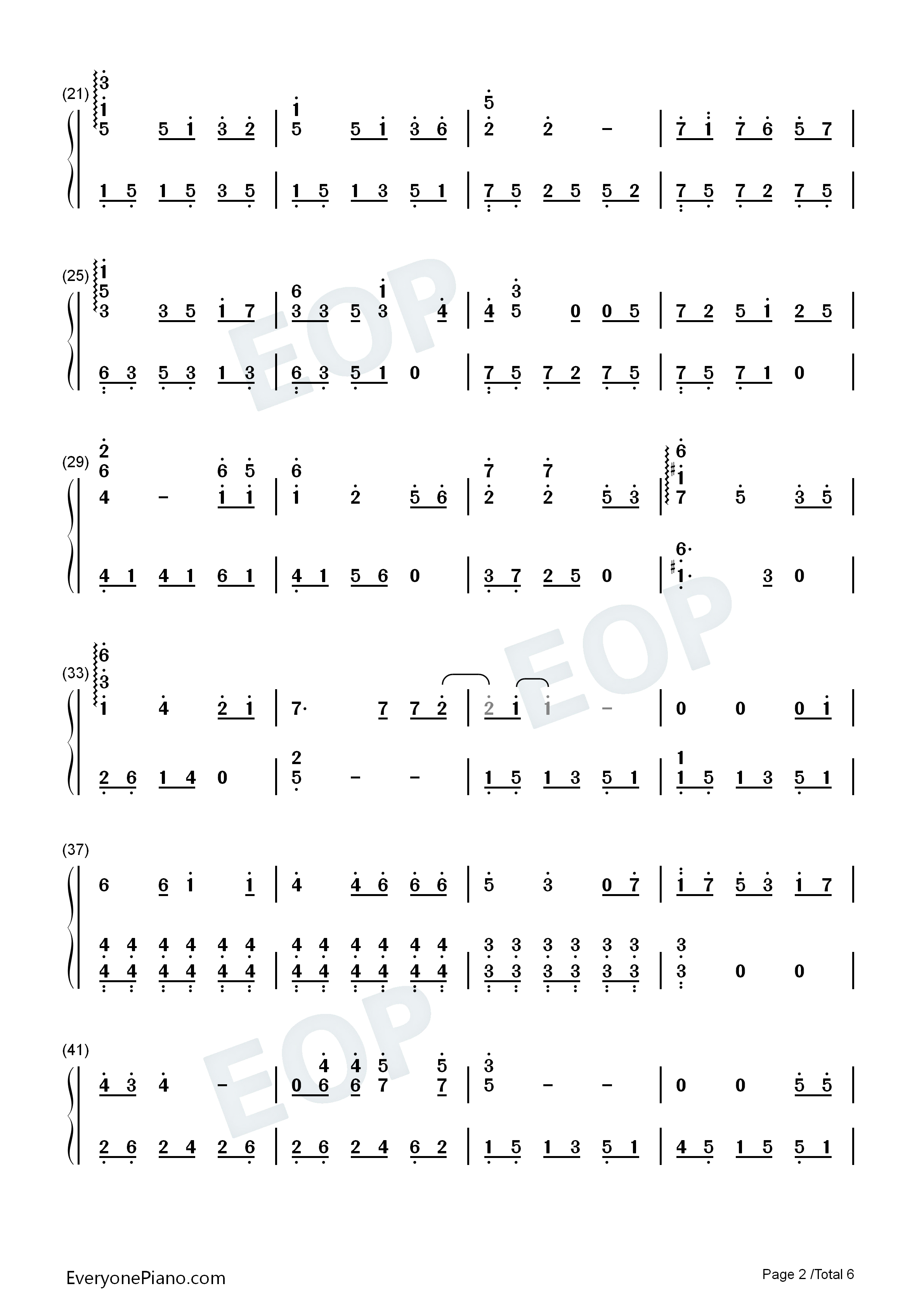 后会无期钢琴简谱_邓紫棋演唱