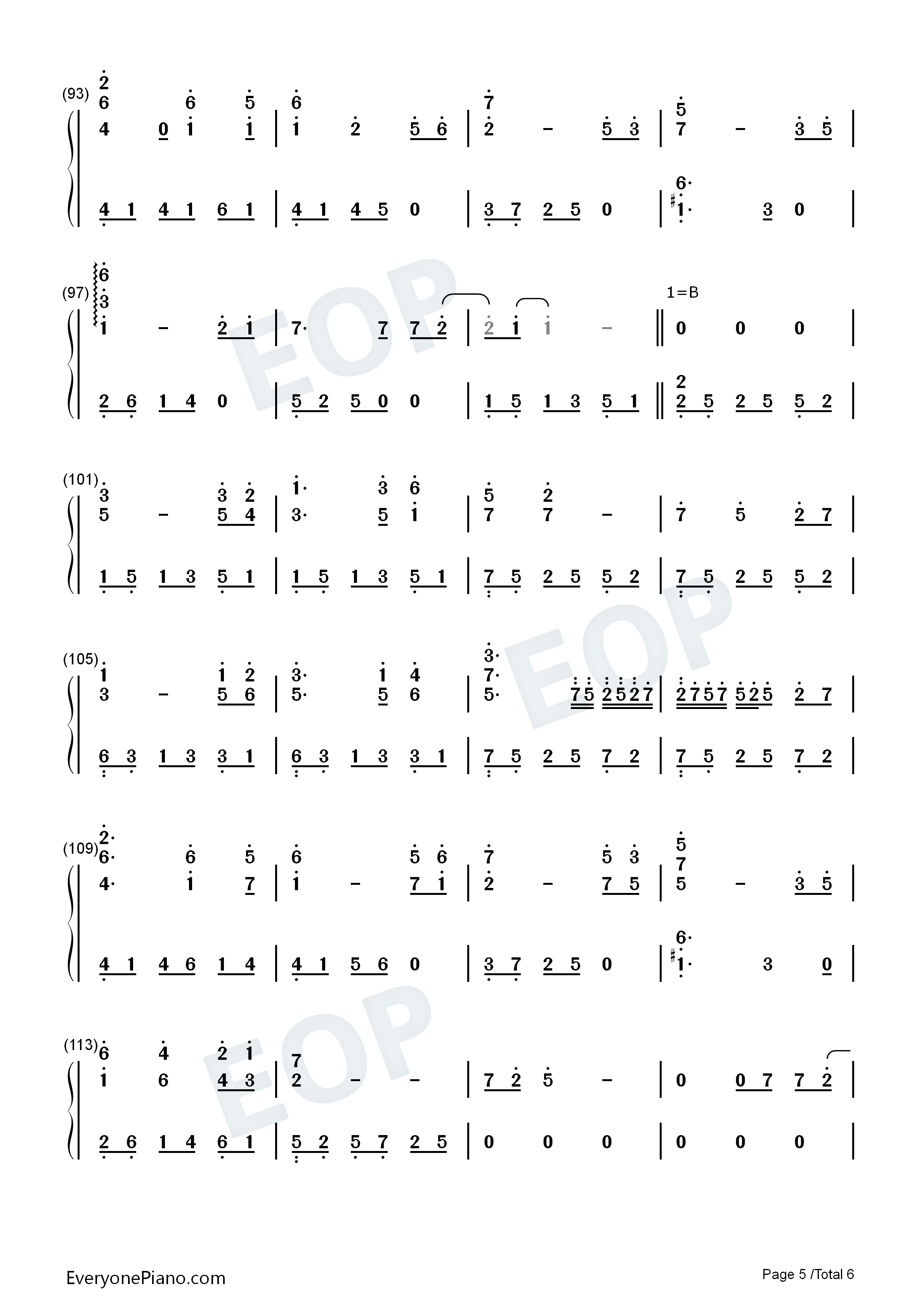 后会无期钢琴简谱_邓紫棋演唱