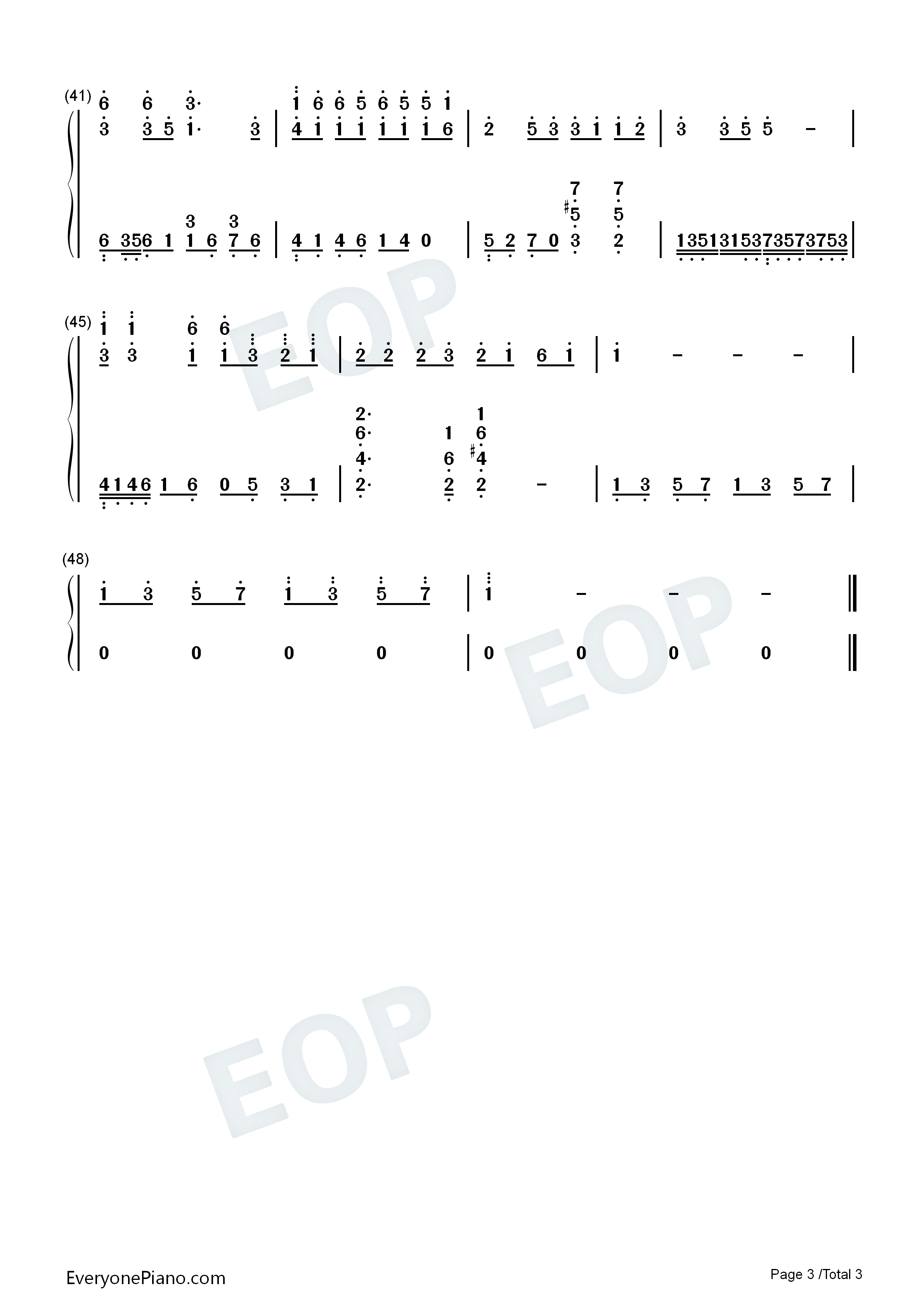 白狐钢琴简谱_陈瑞演唱