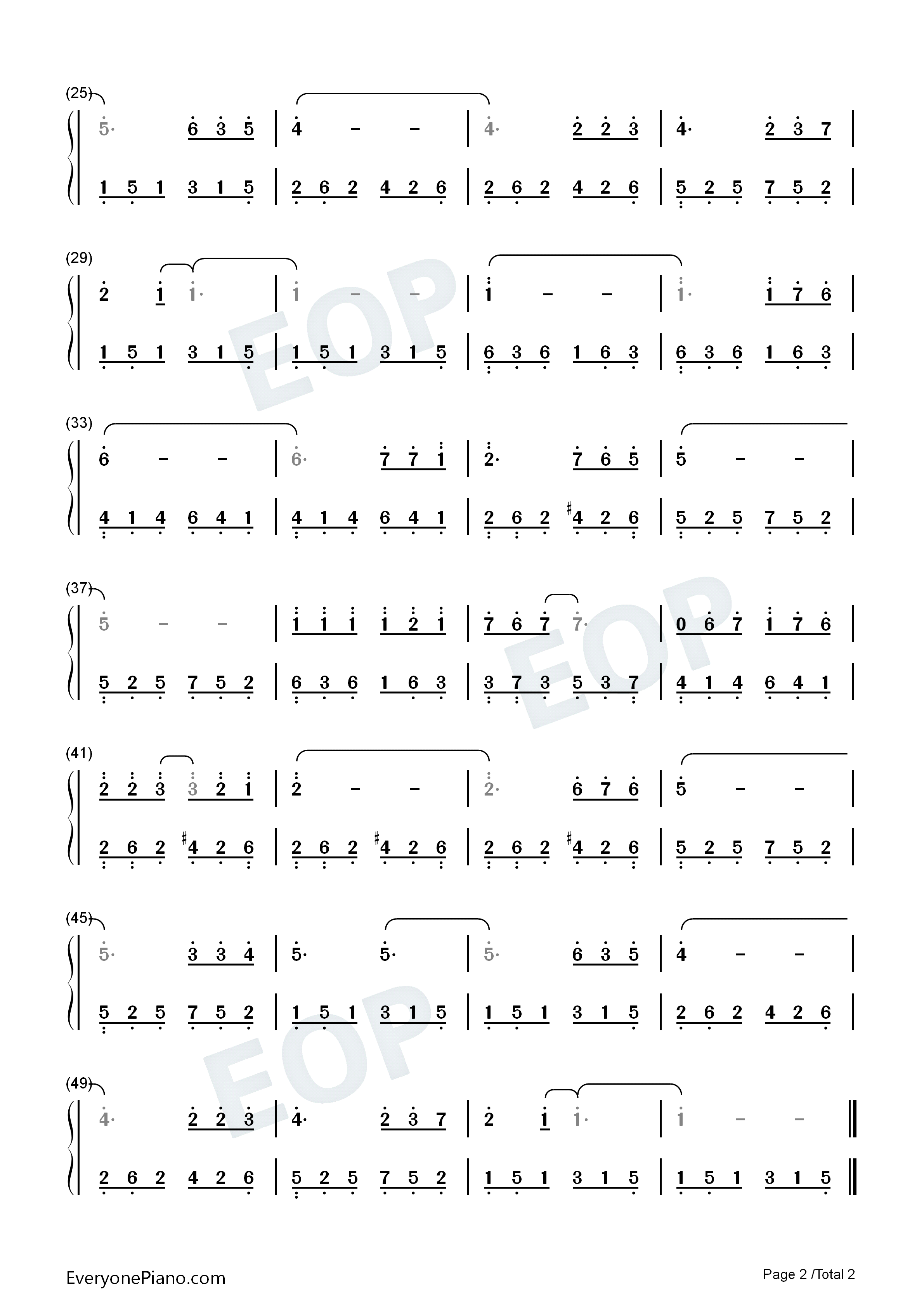 小村之恋钢琴简谱_邓丽君演唱