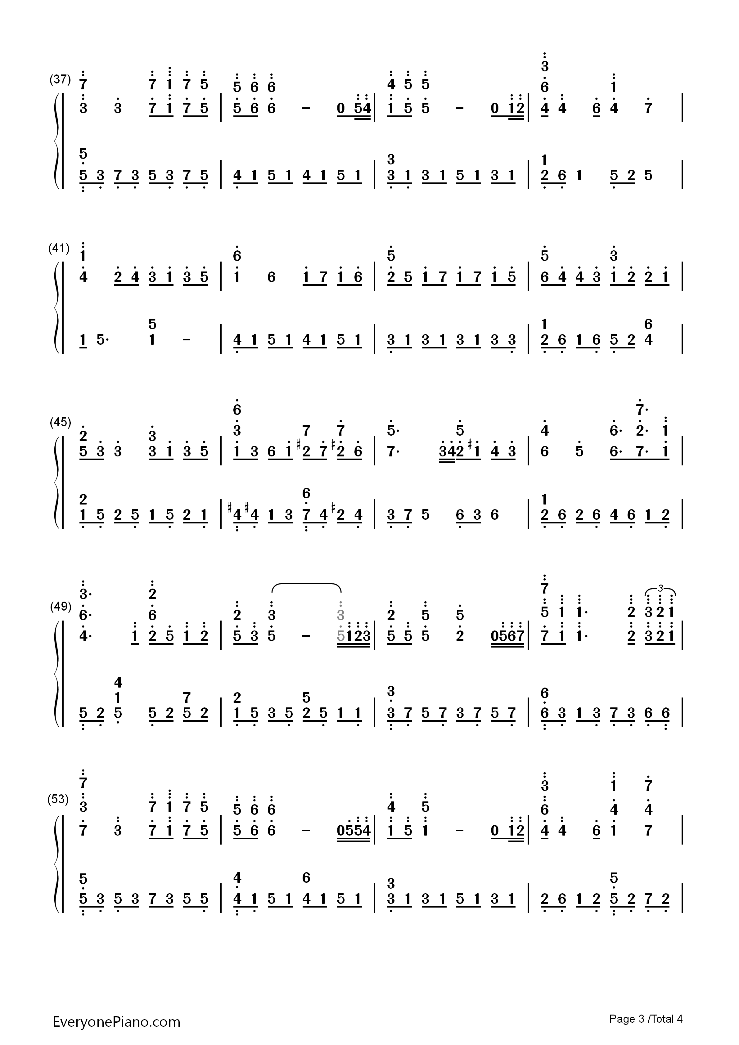 Kiss_the_Rain原版钢琴简谱_李闰珉演唱