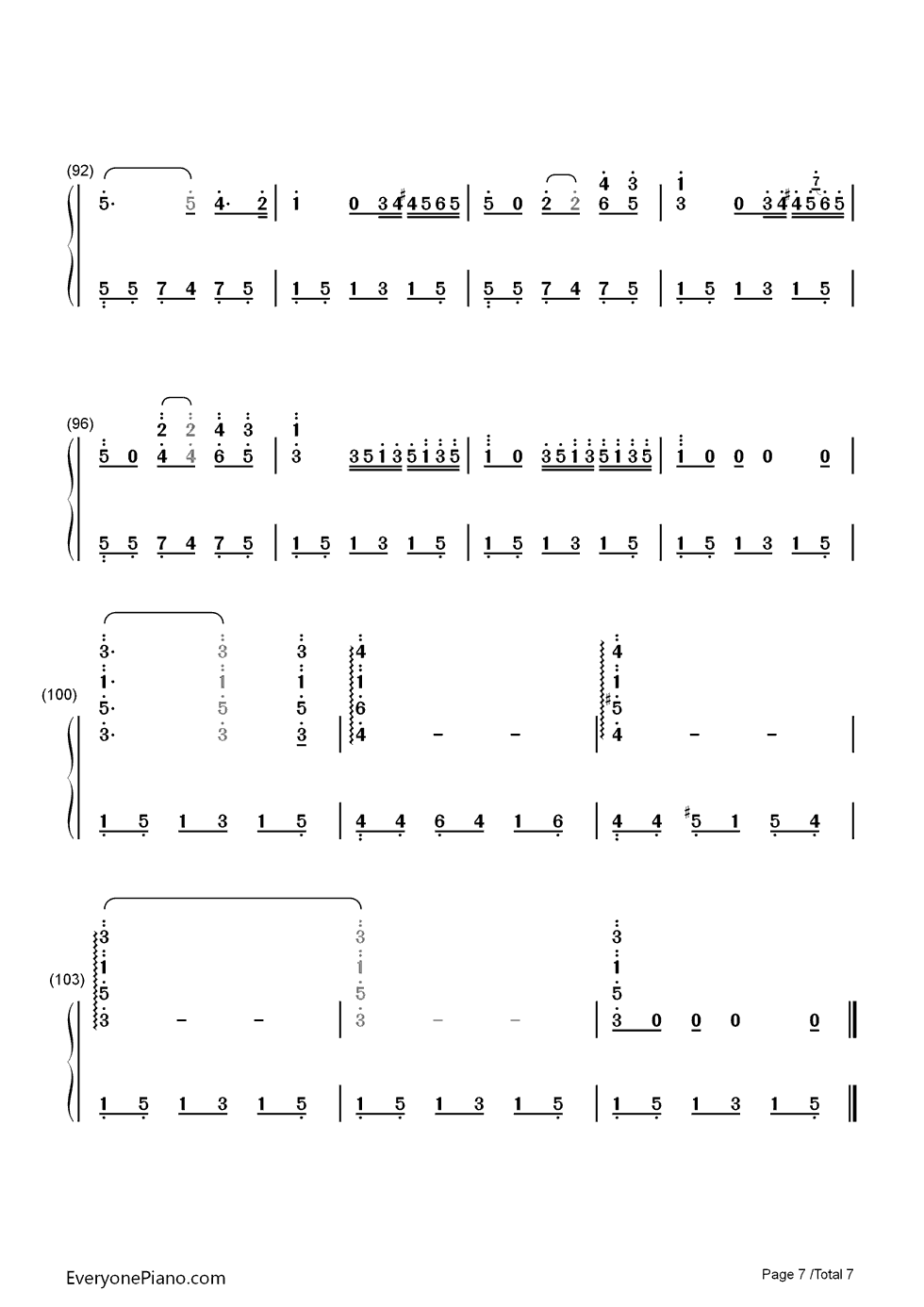 您自己钢琴简谱_兰格演唱