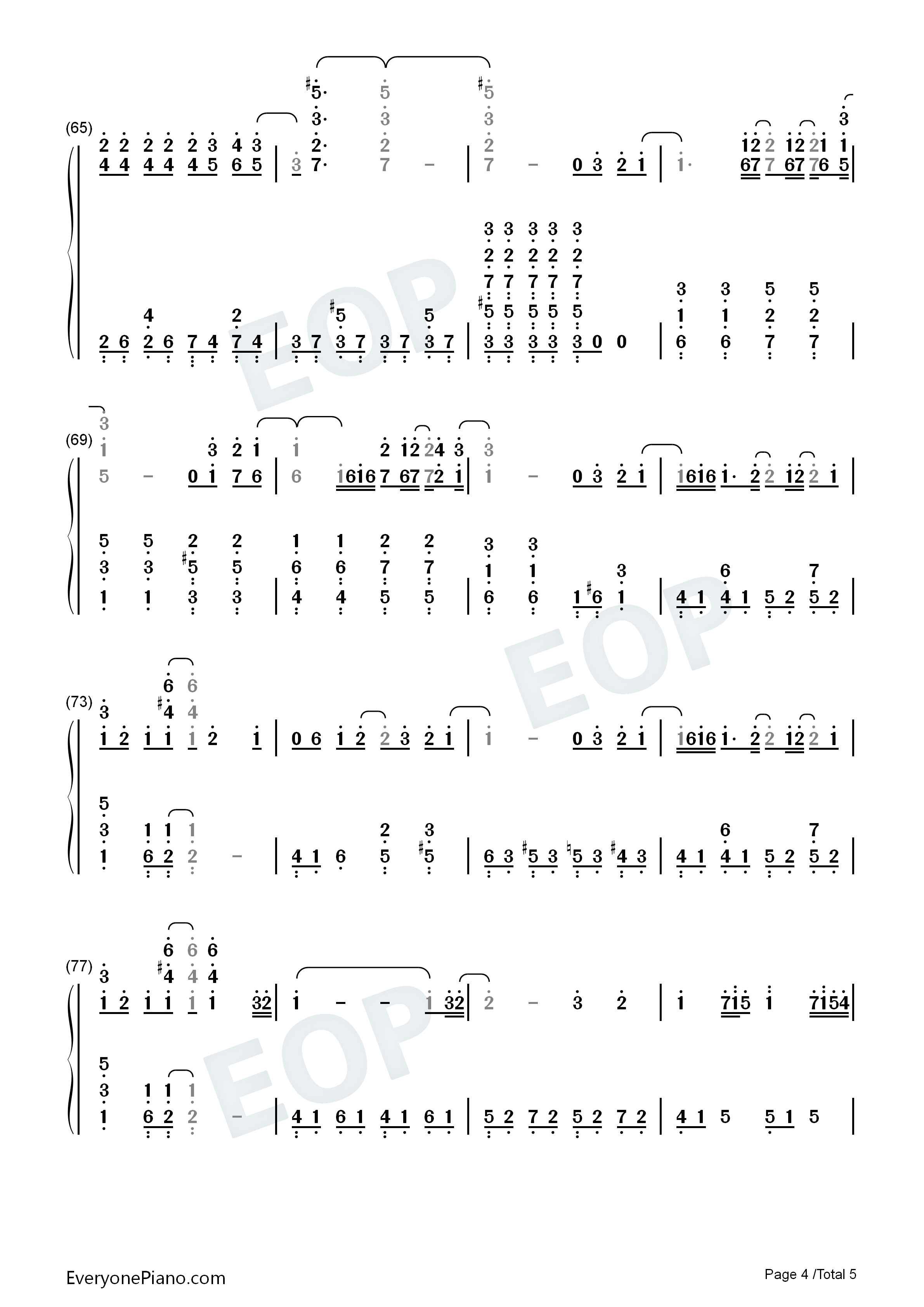 带我走钢琴简谱_杨丞琳演唱