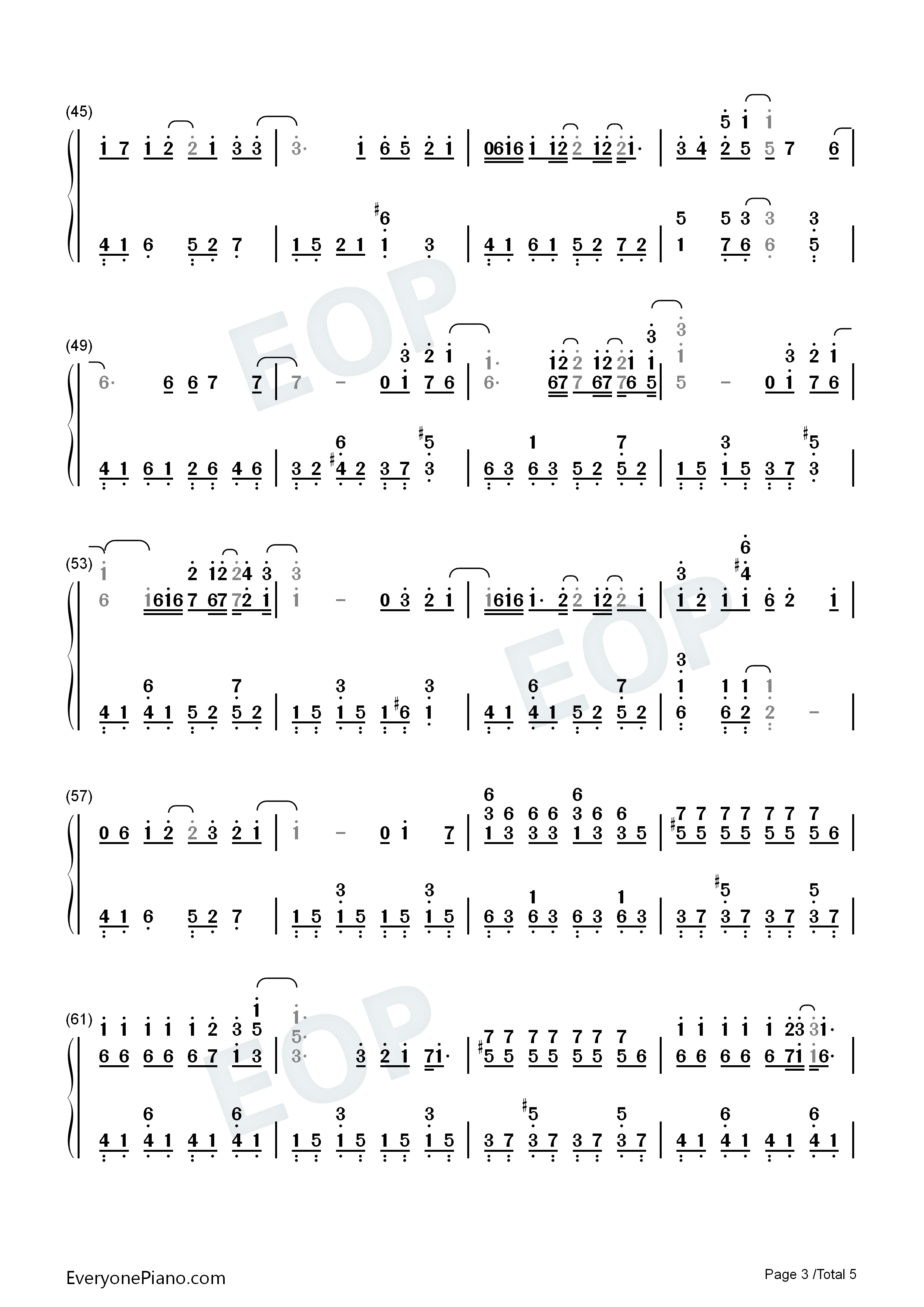 带我走钢琴简谱_杨丞琳演唱