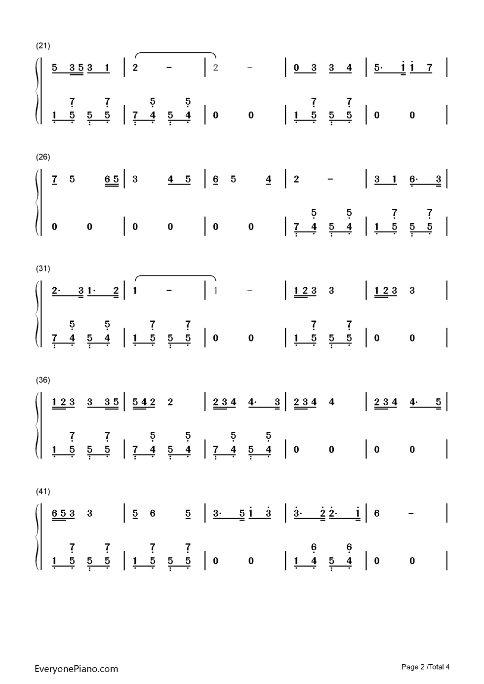 祝酒歌钢琴简谱_李光羲演唱