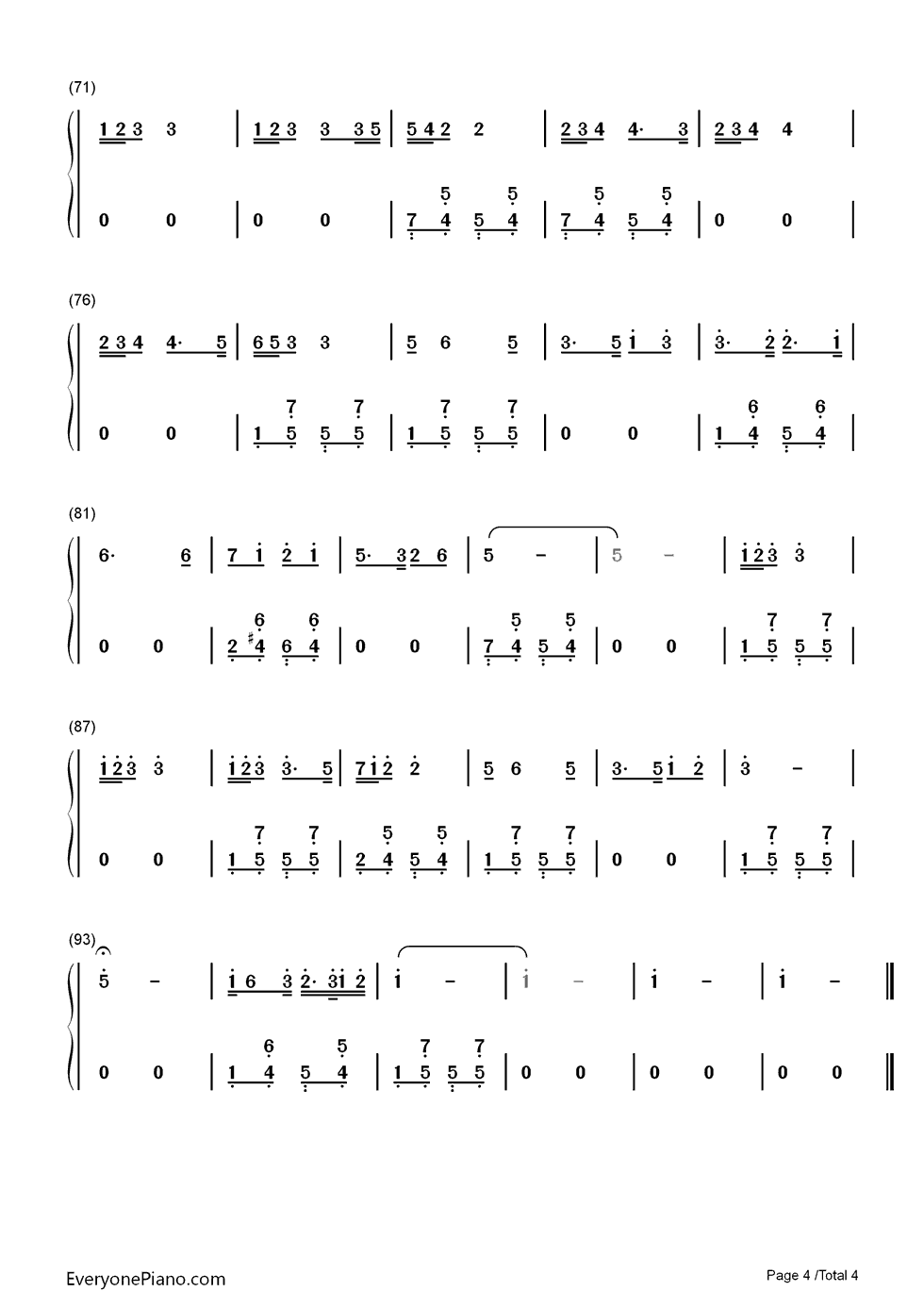 祝酒歌钢琴简谱_李光羲演唱